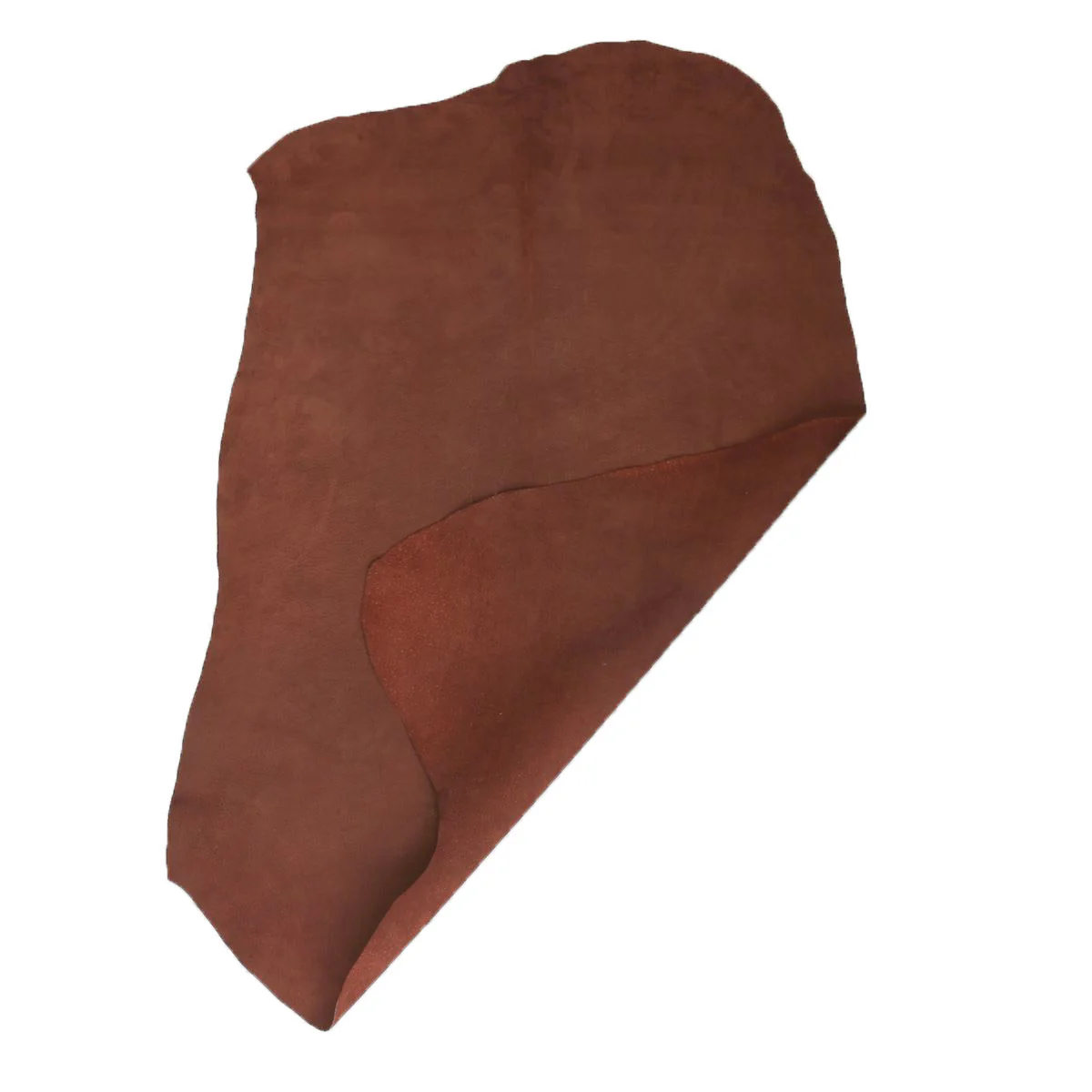 Peau de croûte de cuir de porc velours VELVET - BRIQUE - Image 4