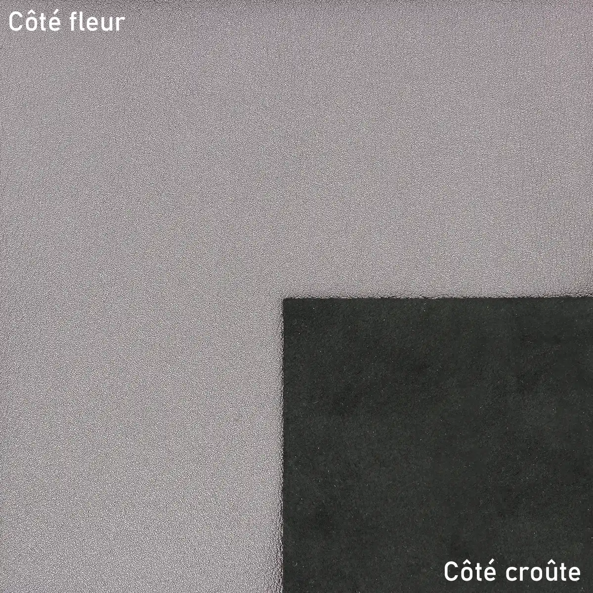 Peau de cuir d'agneau métallisé - GRIS TUNGSTÈNE T25 - Image 2