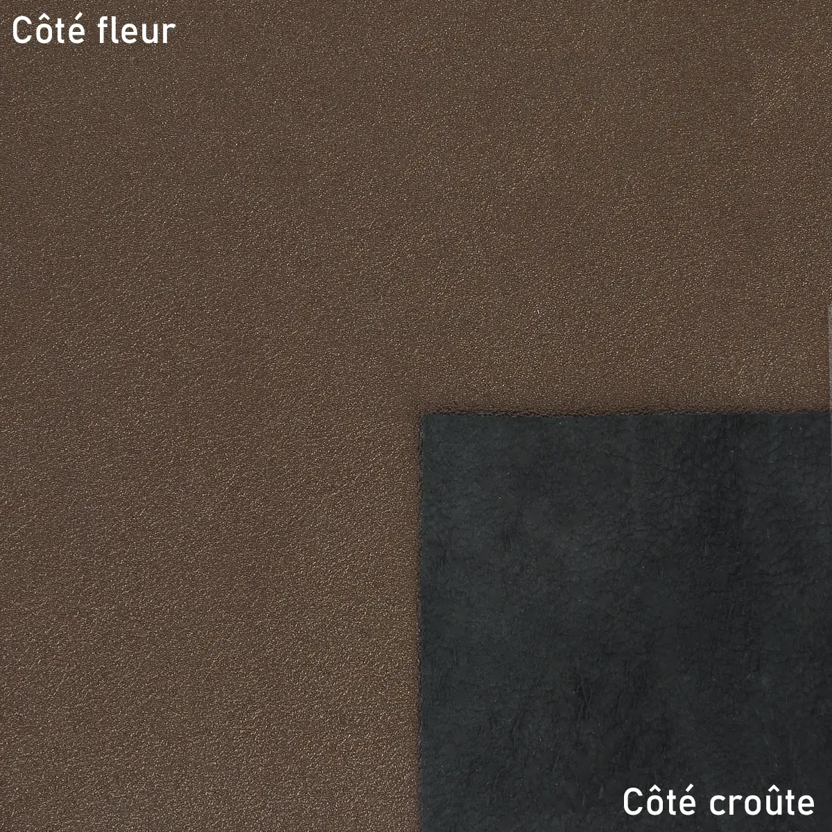 Peau de cuir d'agneau métallisé - MARRON GLACÉ T51 - Image 2