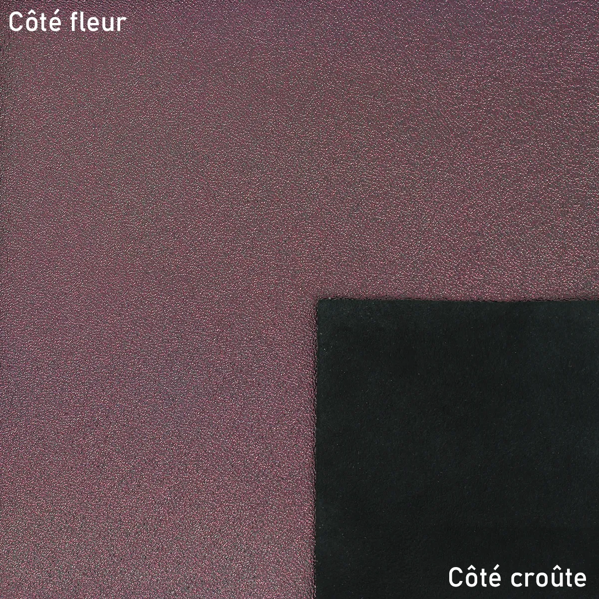 Peau de cuir d'agneau métallisé - ROSÉ T40 - Image 2