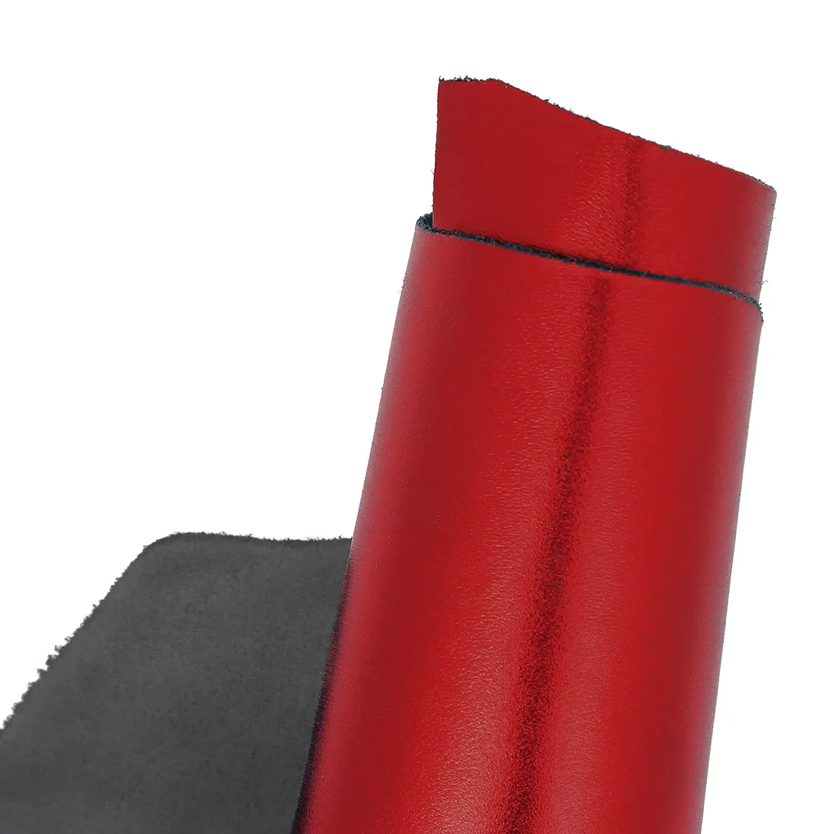 Peau de cuir d'agneau métallisé - ROUGE R71