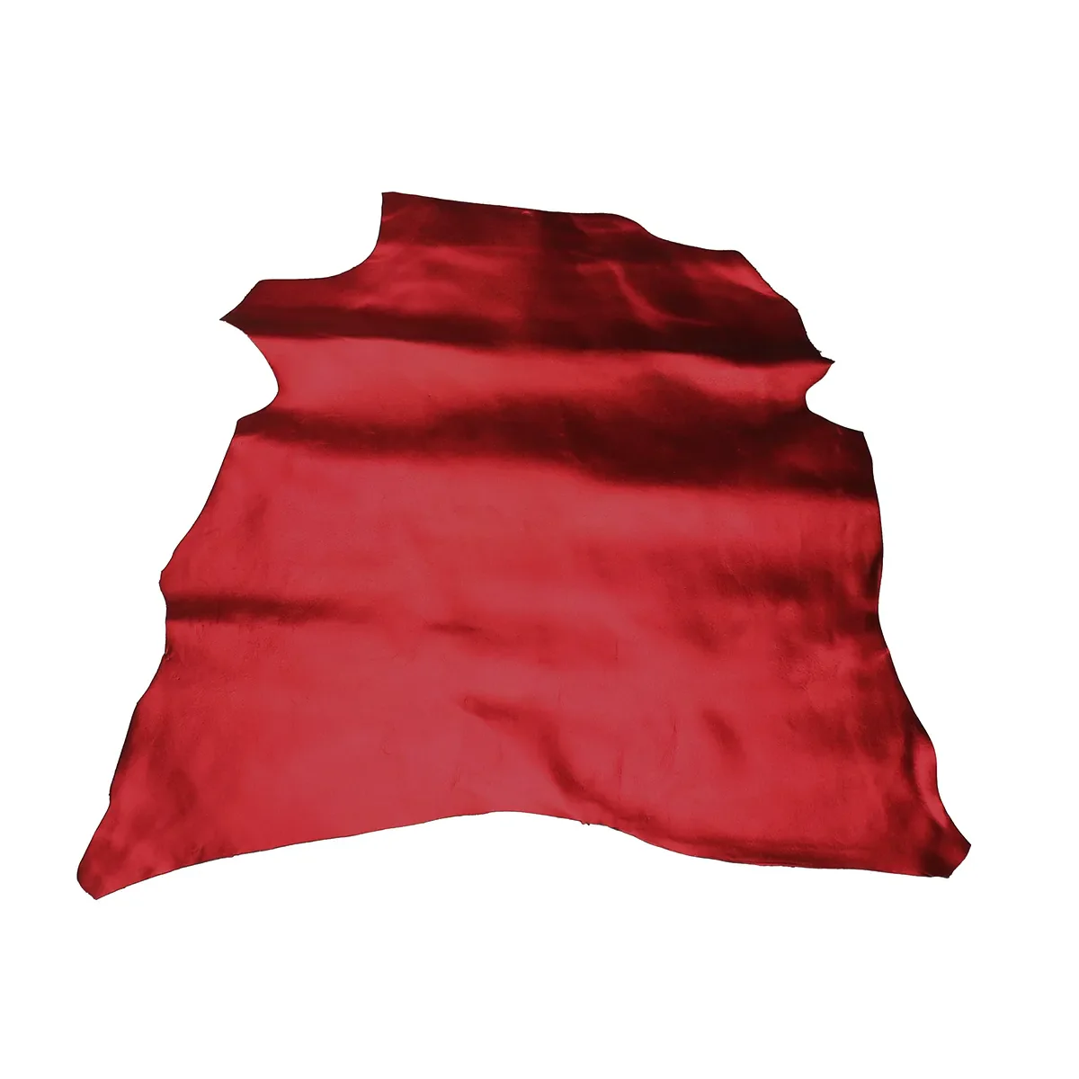 Peau de cuir d'agneau métallisé - ROUGE R71 - Image 4