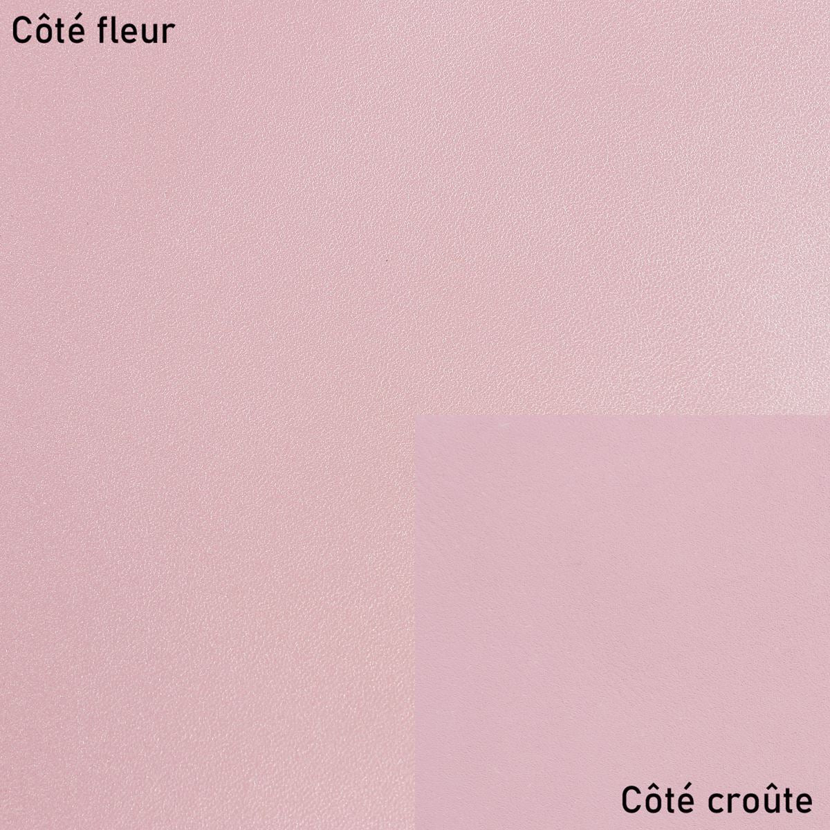 Peau de cuir d'agneau nappa - ROSE PARME NACRÉ O15 - Image 4