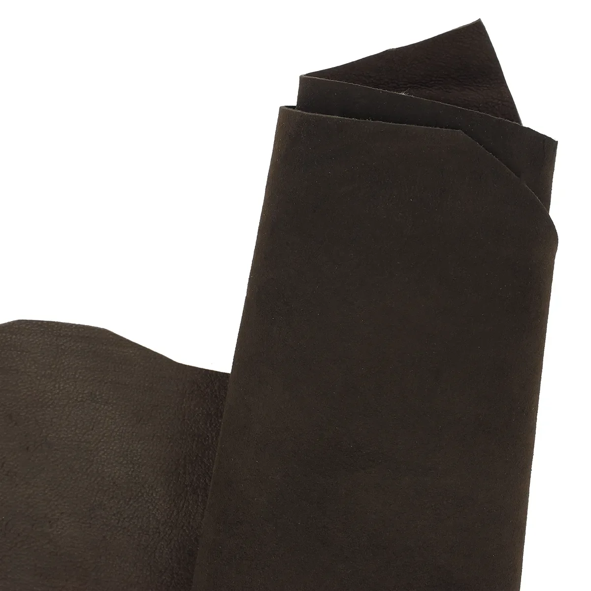 Peau de cuir d'agneau velours - MARRON FONCÉ Q79