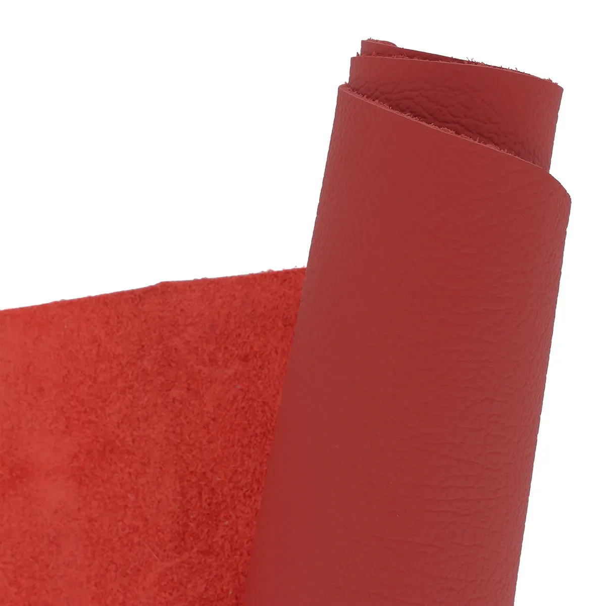 Peau de cuir automobile grain naturel - ROUGE