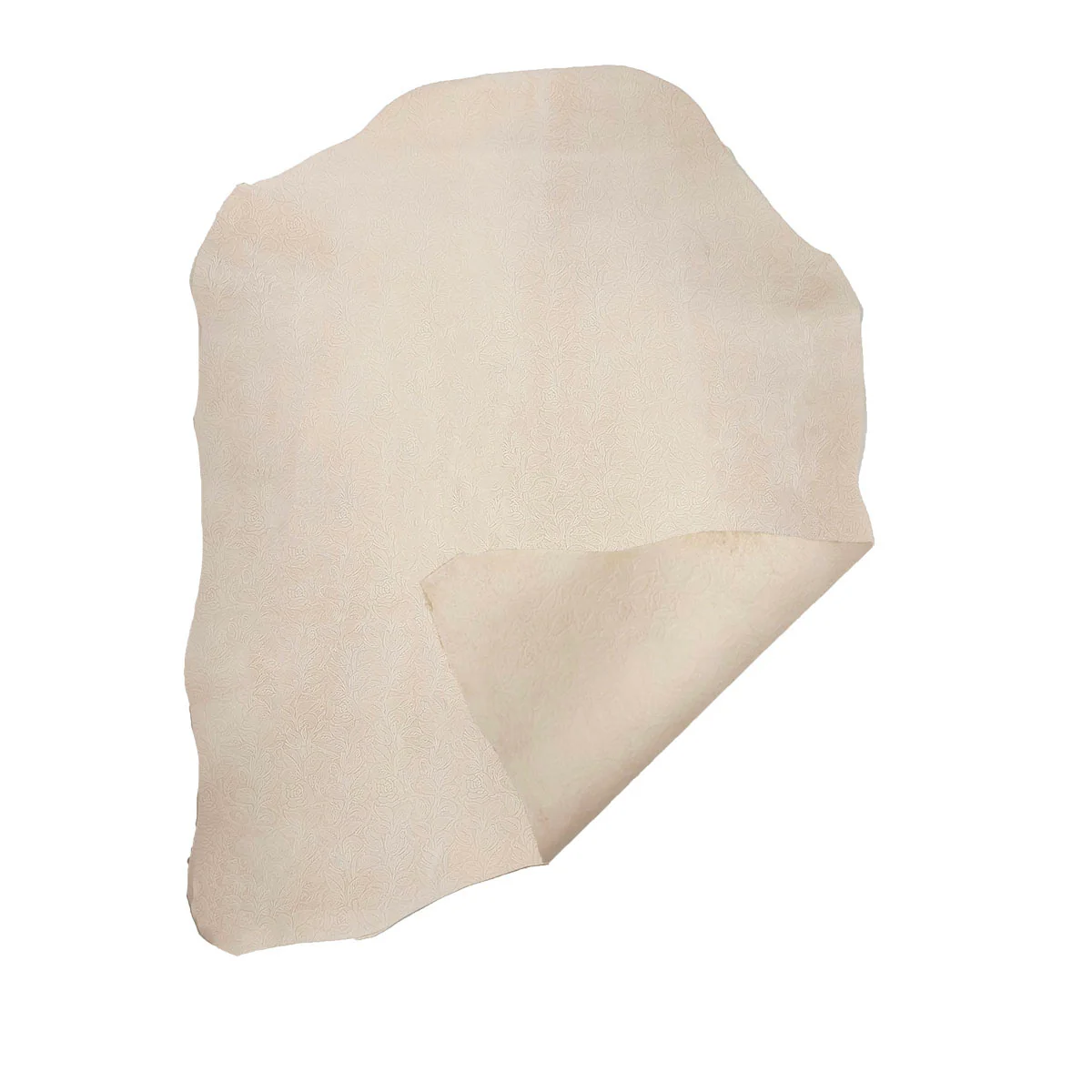 Peau entière de cuir de basane FRANCE imprimé FLORAL - NATUREL BAF26 - Image 3