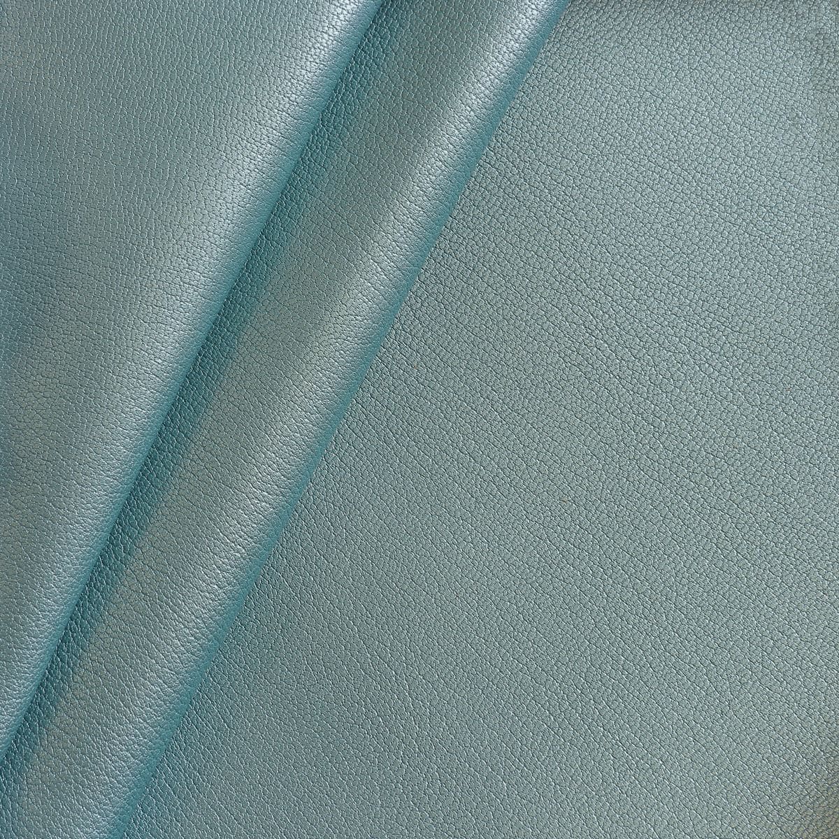 Peau de cuir de chèvre chagrin nacré - BLEU D'EAU O51 - Image 5