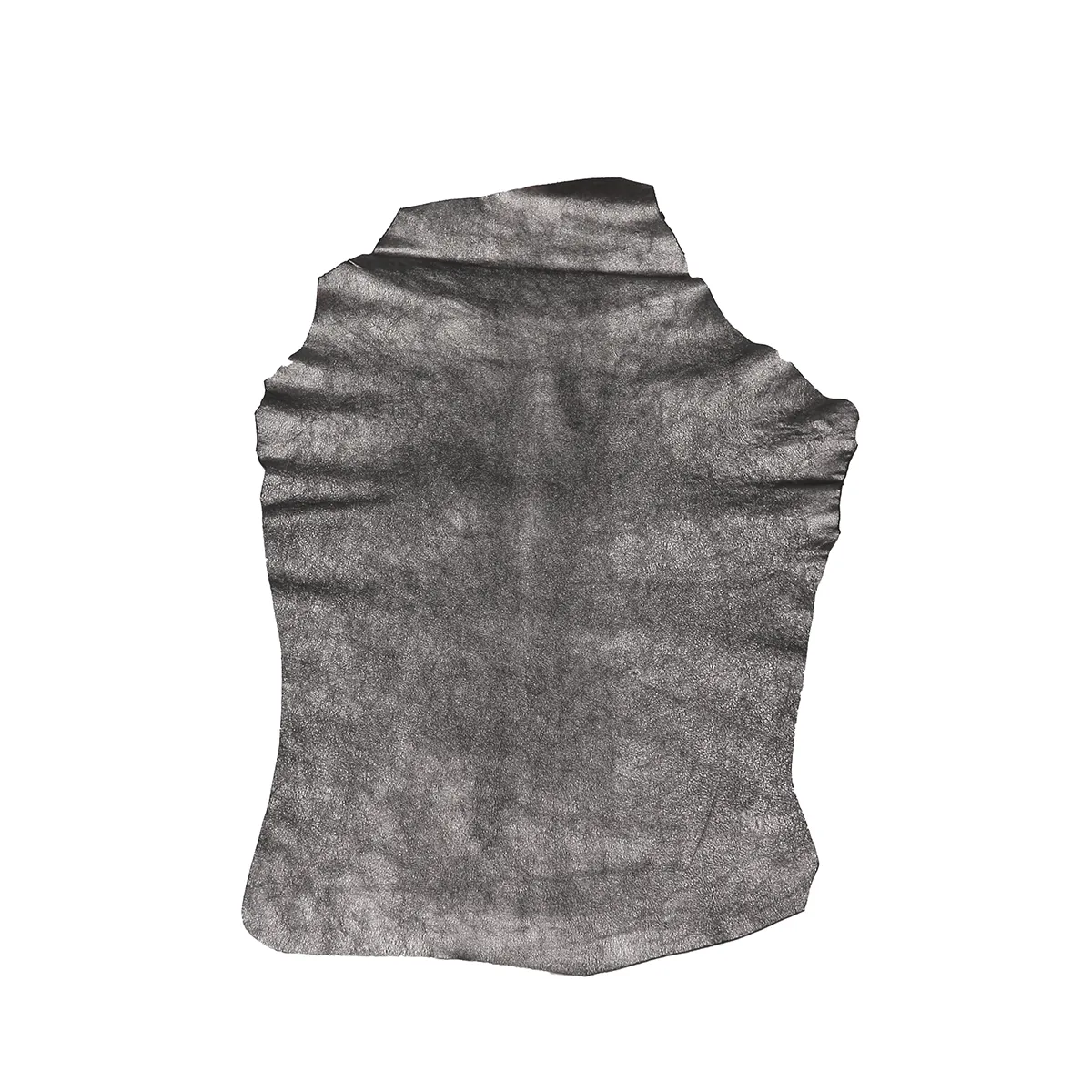 Peau de cuir de chèvre fantaisie - NOIR ARGENTÉ Q77 - Image 3