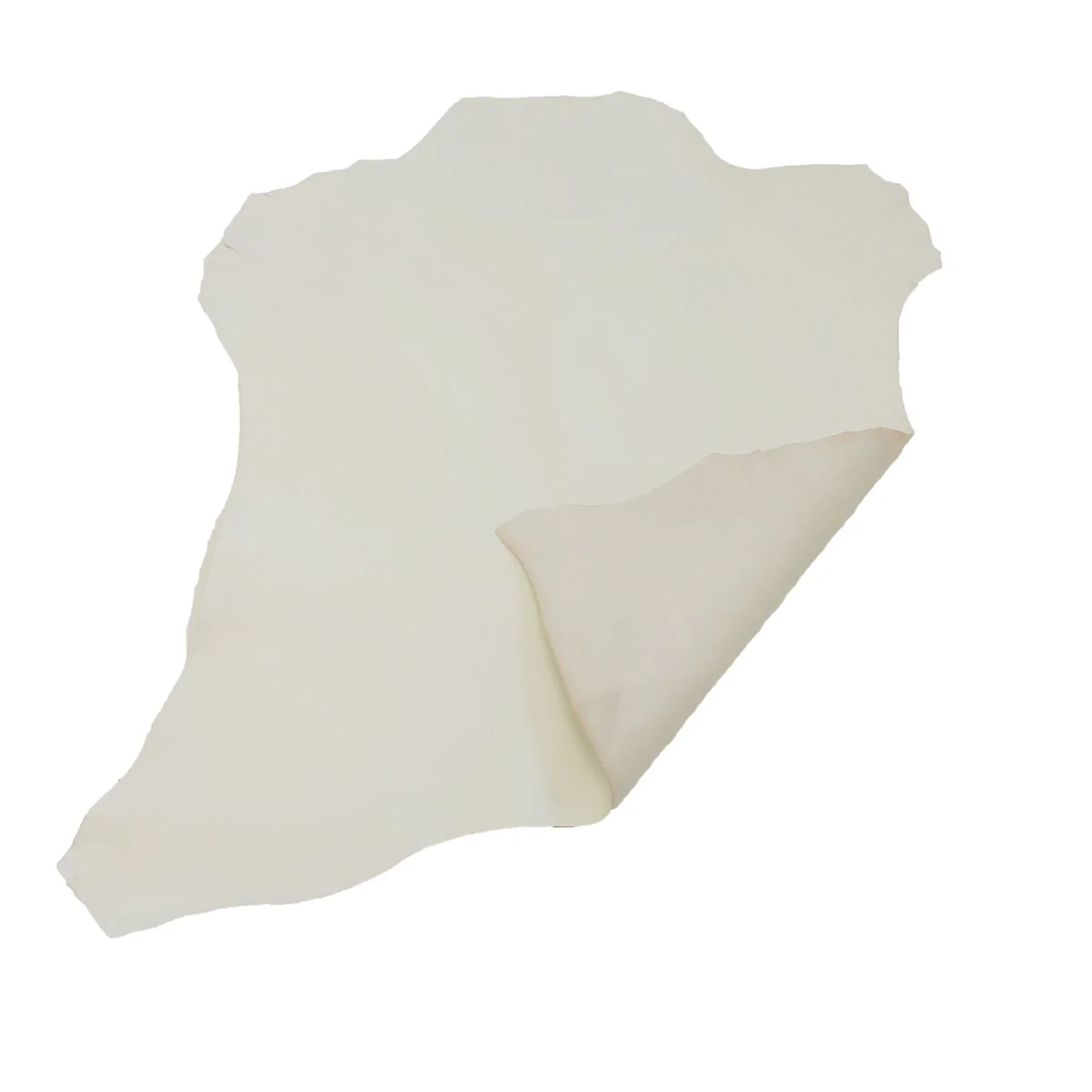 Peau de cuir de chèvre grainé - BLANC CASSÉ O49 - Image 3