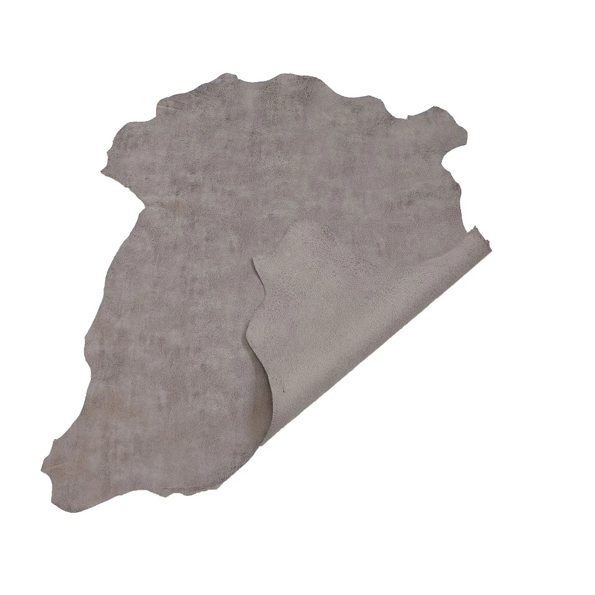 Peau de cuir de chèvre imprimé floral - GRIS ARGENTÉ O59 - Image 3