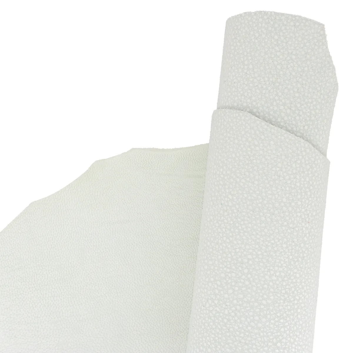 Peau de cuir de chèvre velours fantaisie - effet craquelé - BLANC T20