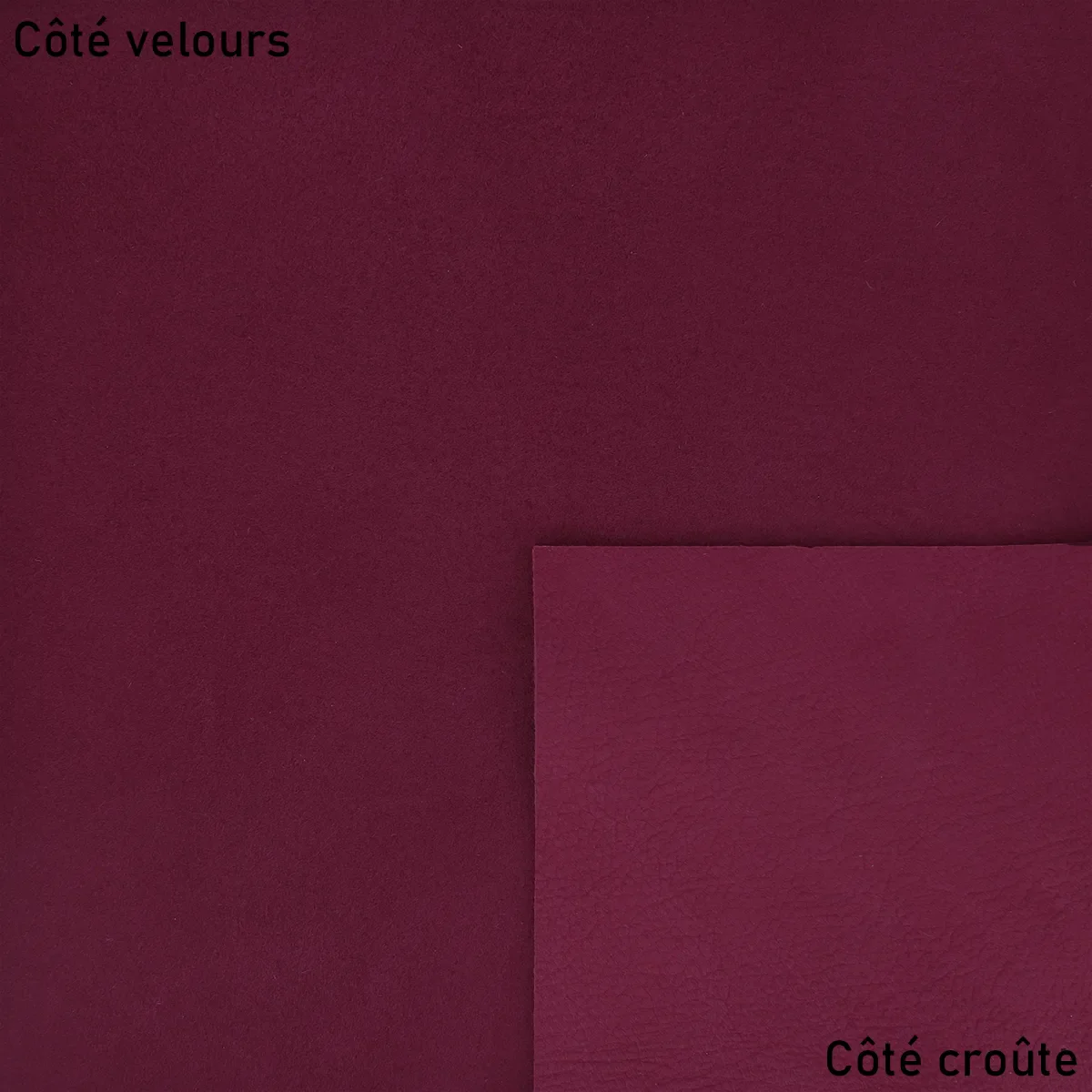 Peau de cuir de chèvre velours - RUBIS U05 - Image 2
