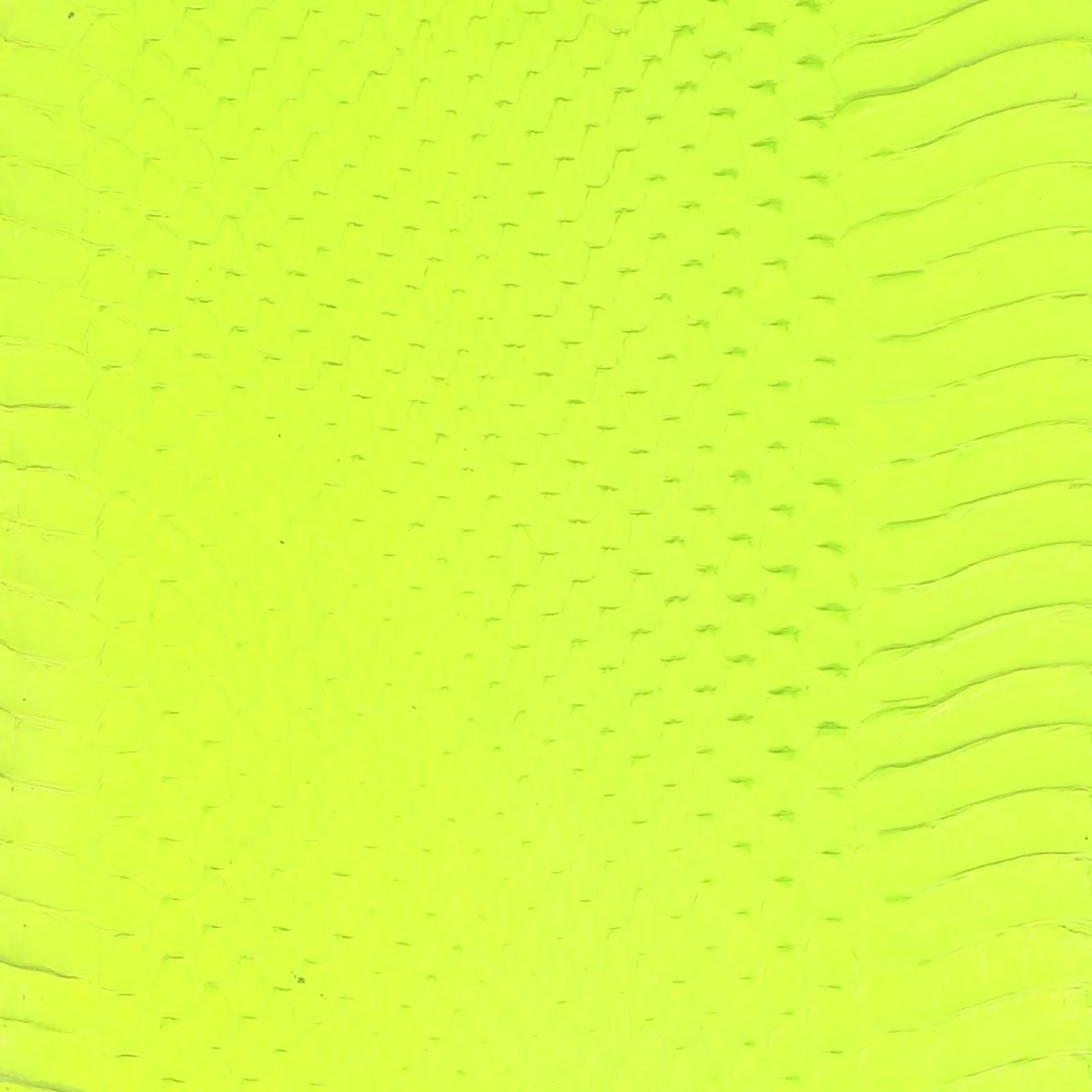 Peau de cuir de serpent Élaphe dorsale - JAUNE FLUO - Image 2