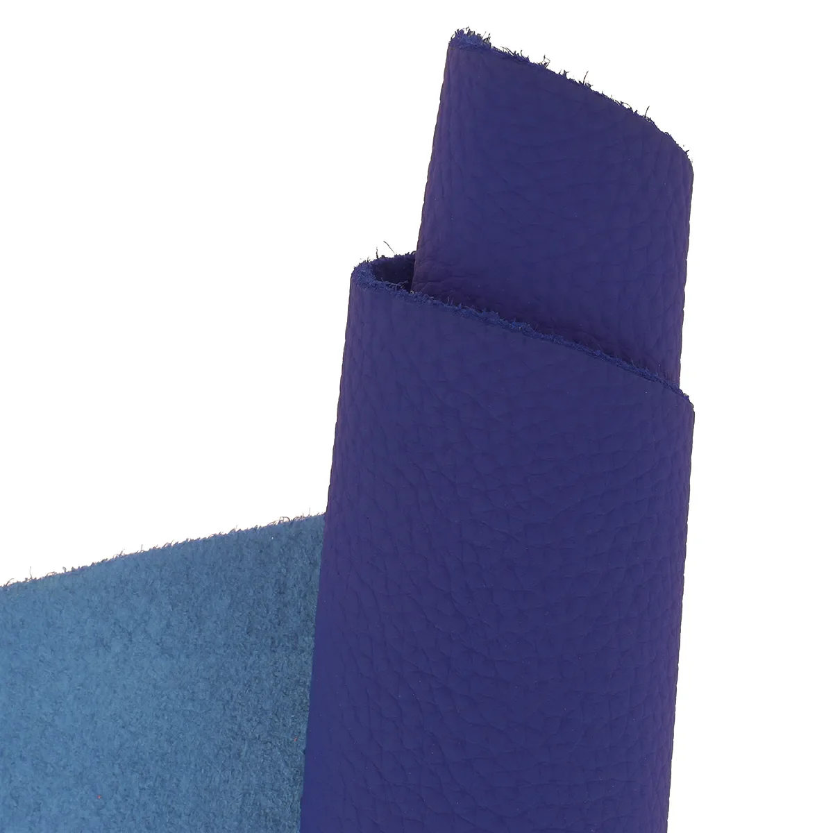 Peau de cuir de taurillon GROGRAIN - BLEU ROI T68