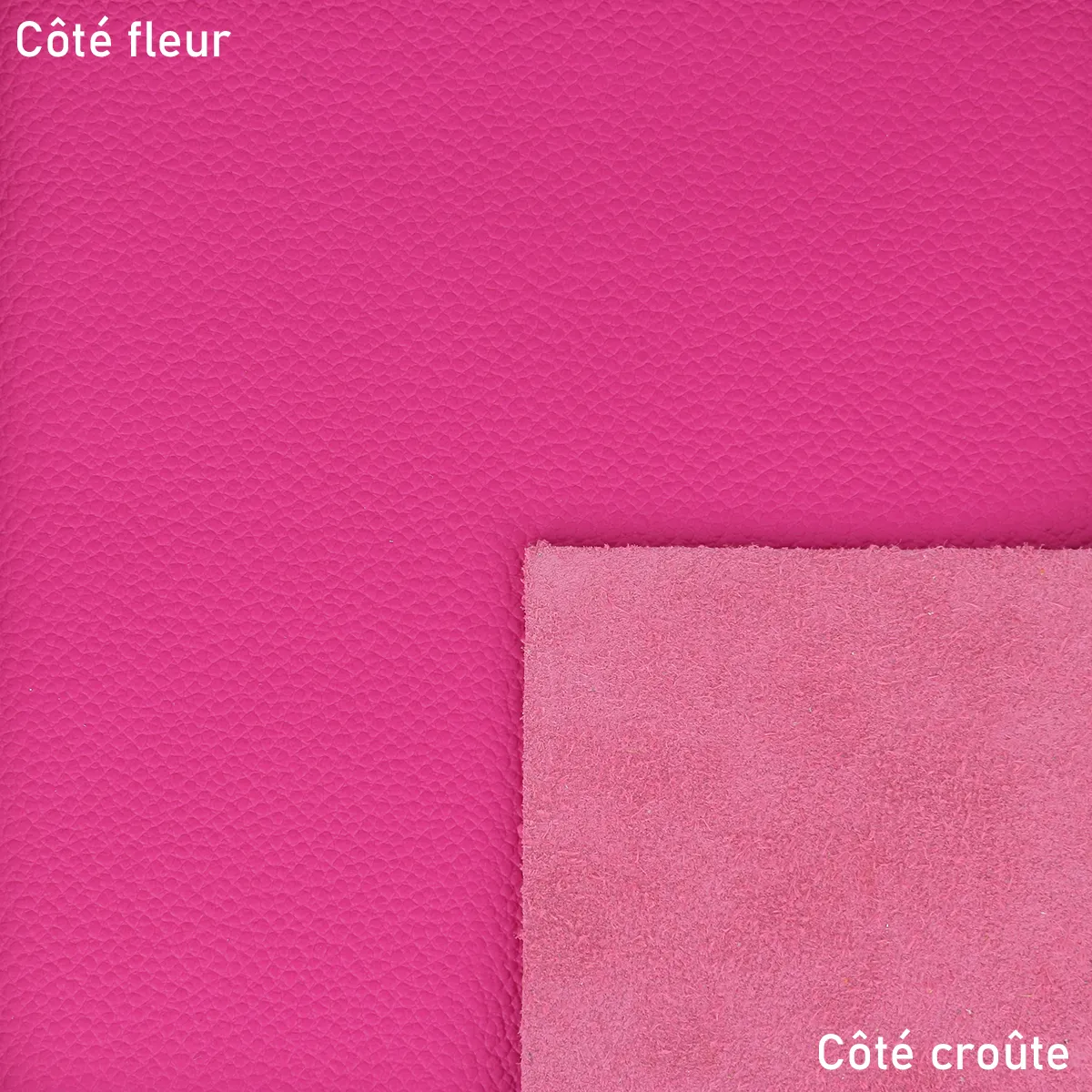 Peau de cuir de vachette OCÉAN - ROSE FUCHSIA T57 - Image 2