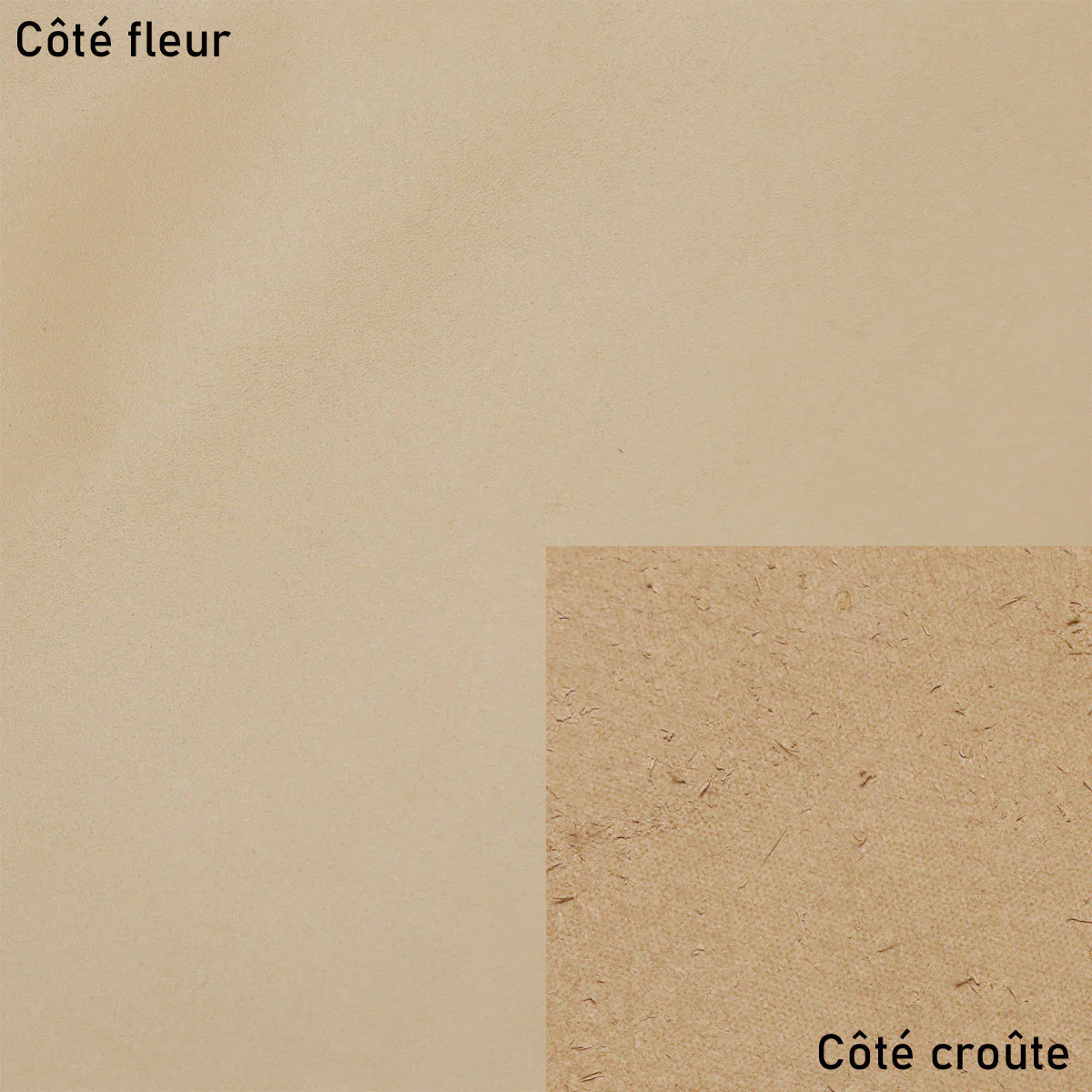 Peau de cuir de vachette SATINATO - BEIGE M33 - Image 2