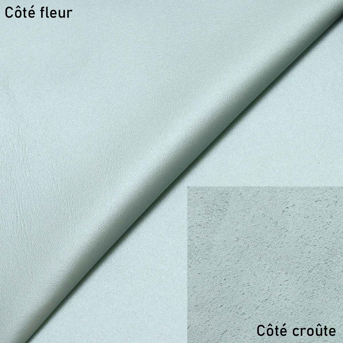 Peau de cuir de vachette SUAVE - BLEU CIEL NACRÉ R13 - Image 3