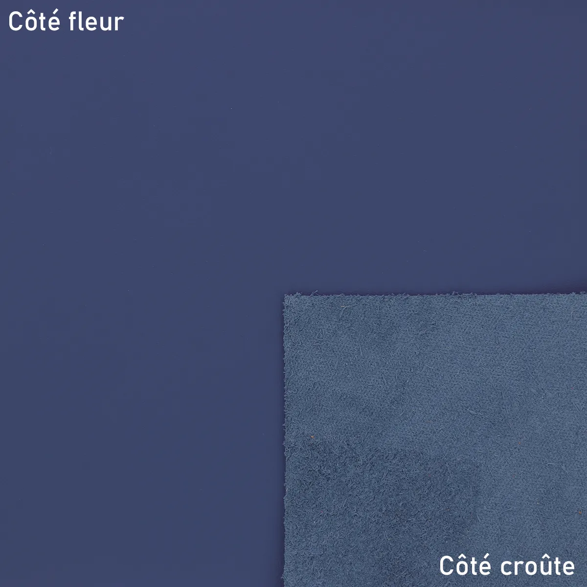 Peau de cuir de vachette SUAVE - BLEU S82 - Image 2
