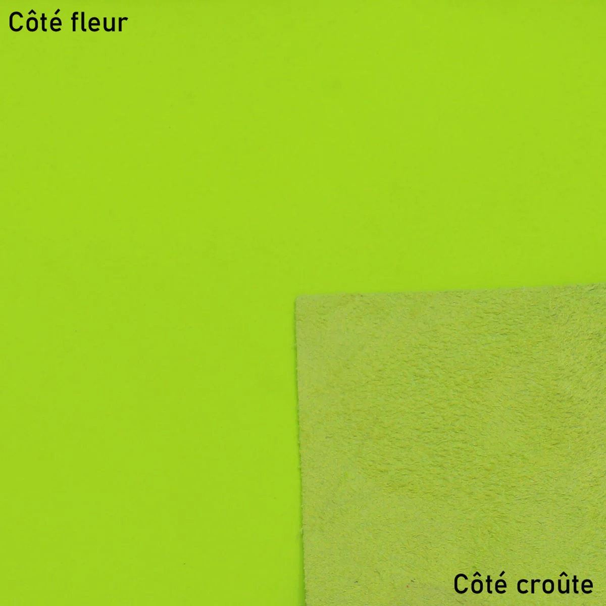 Peau de cuir de vachette SUAVE - VERT GRANNY J82 - Image 2