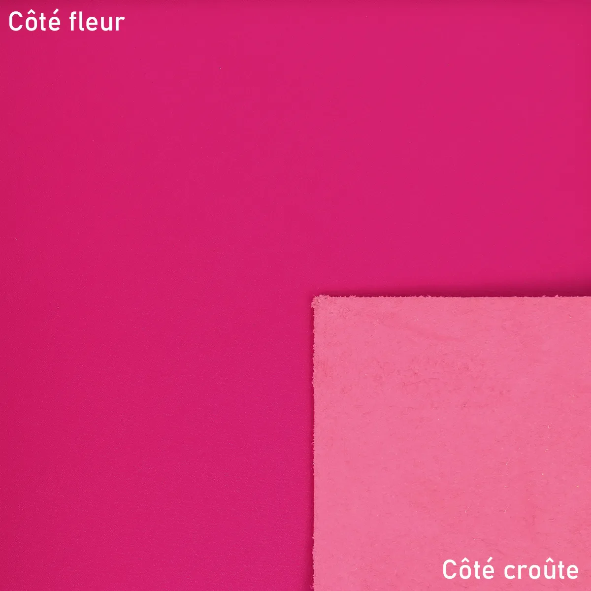 Peau de cuir de veau DIVA - ROSE FUCHSIA U66 - Image 2