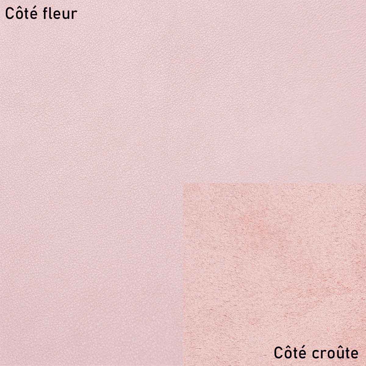 Peau de cuir de veau TÉO - ROSE CLAIR R10 - Image 2