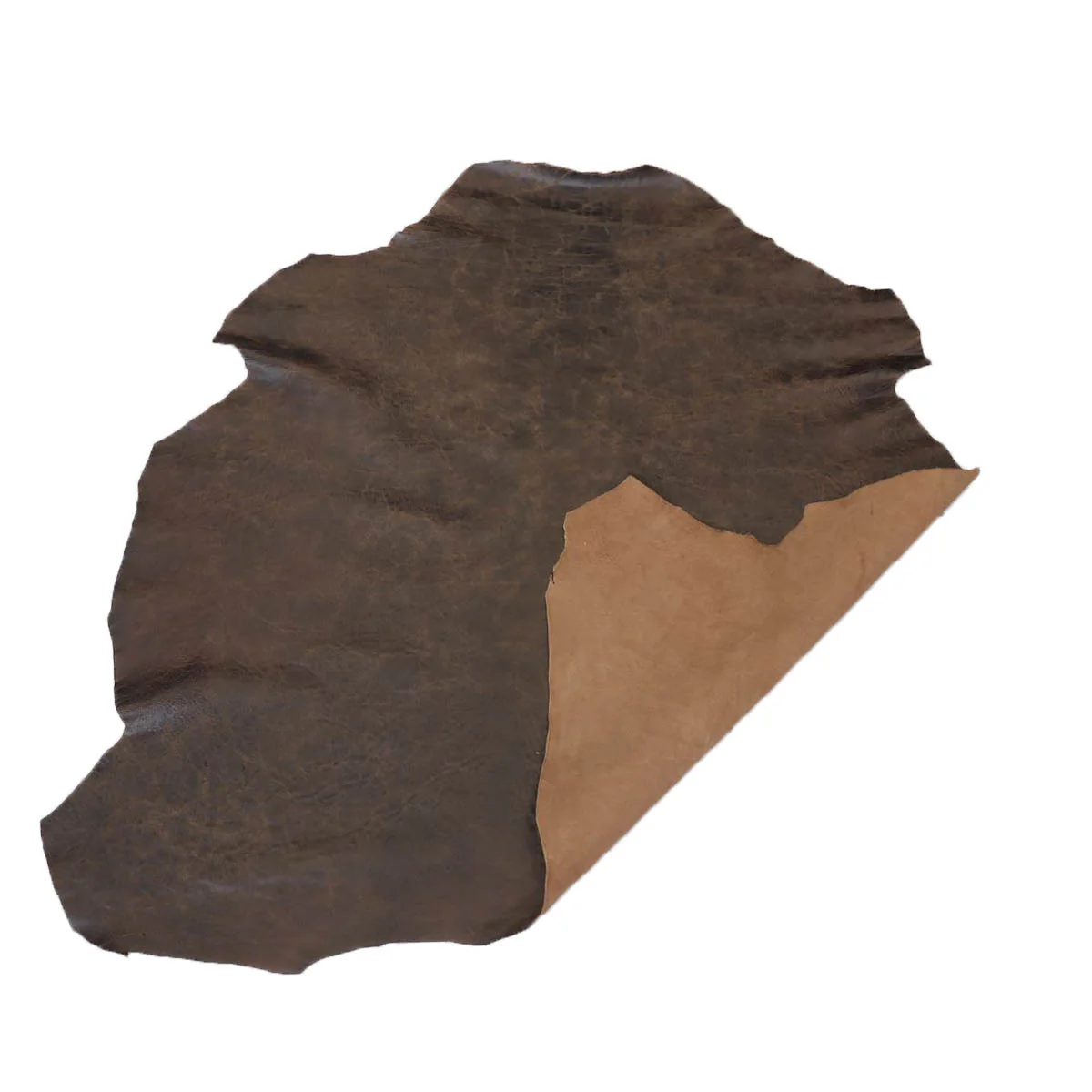 Peau entière de cuir de basane FRANCE - MARRON VIEILLI BAF04 - Image 4