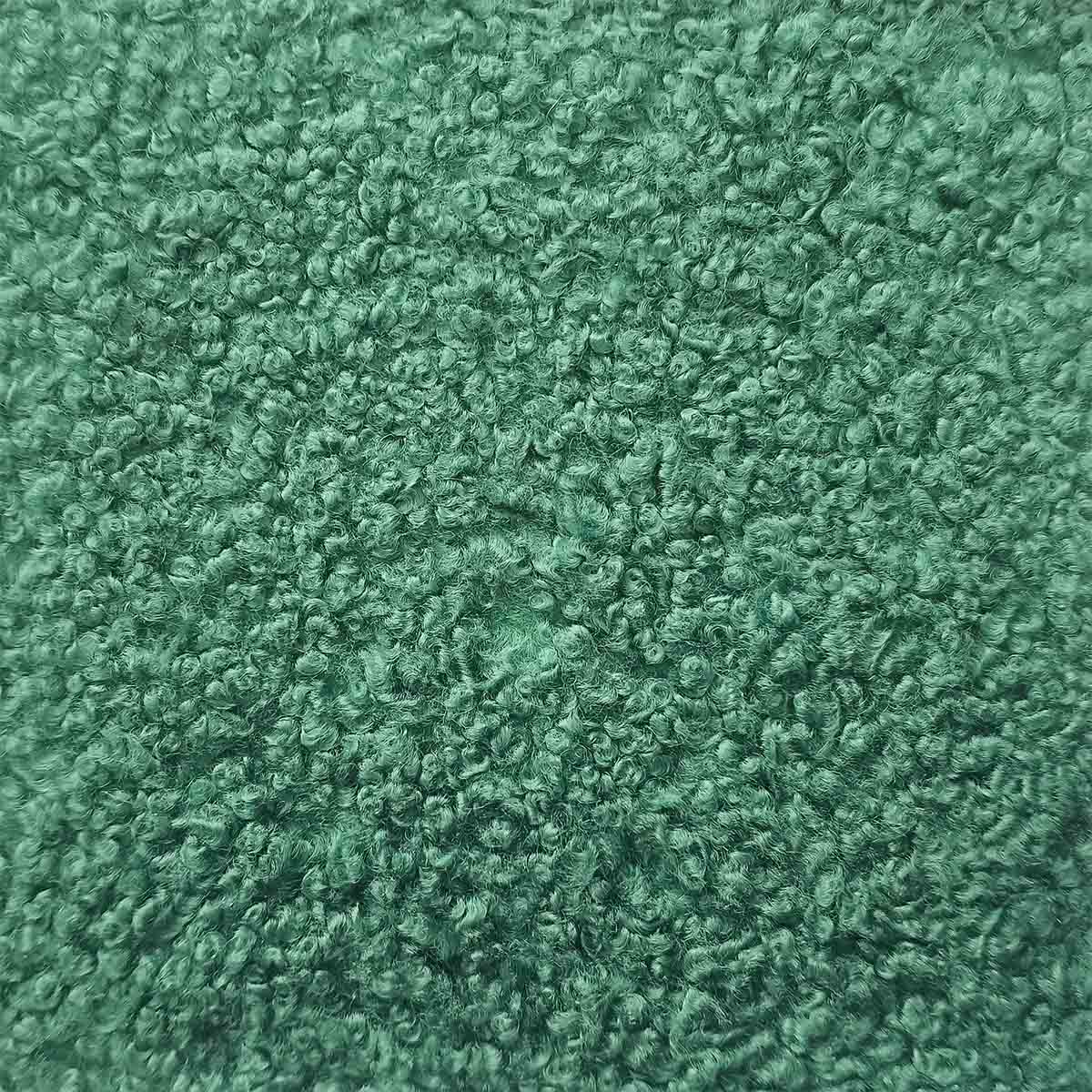 Peau de mouton lainé frisé - Dos velours - VERT Q55 - Image 4