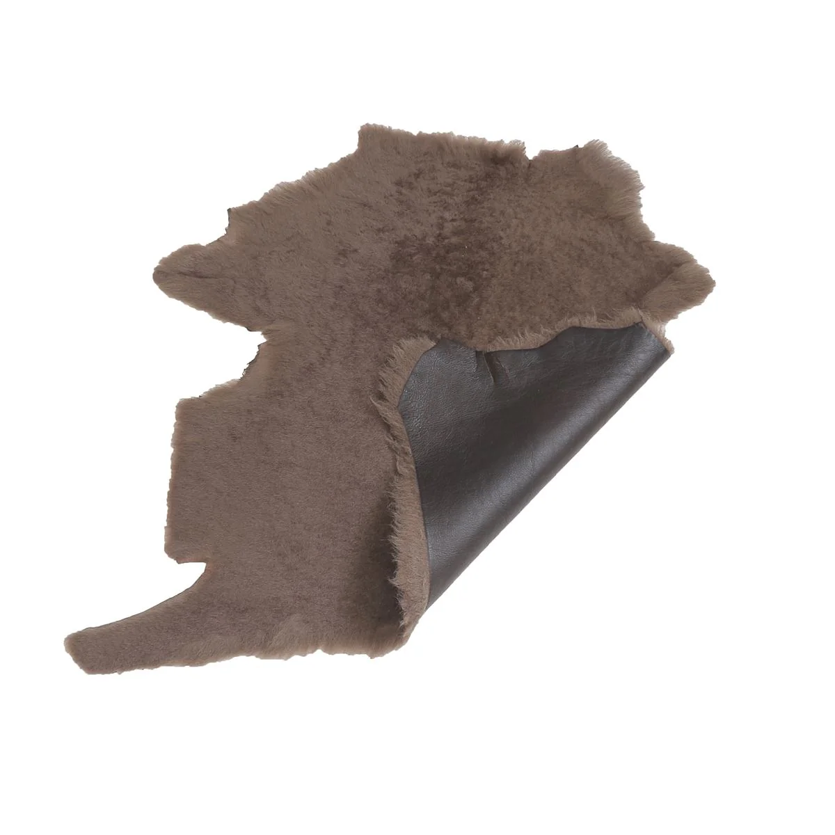 Peau de mouton lainé lisse - Dos pigmenté - BRUN M68 - Image 3