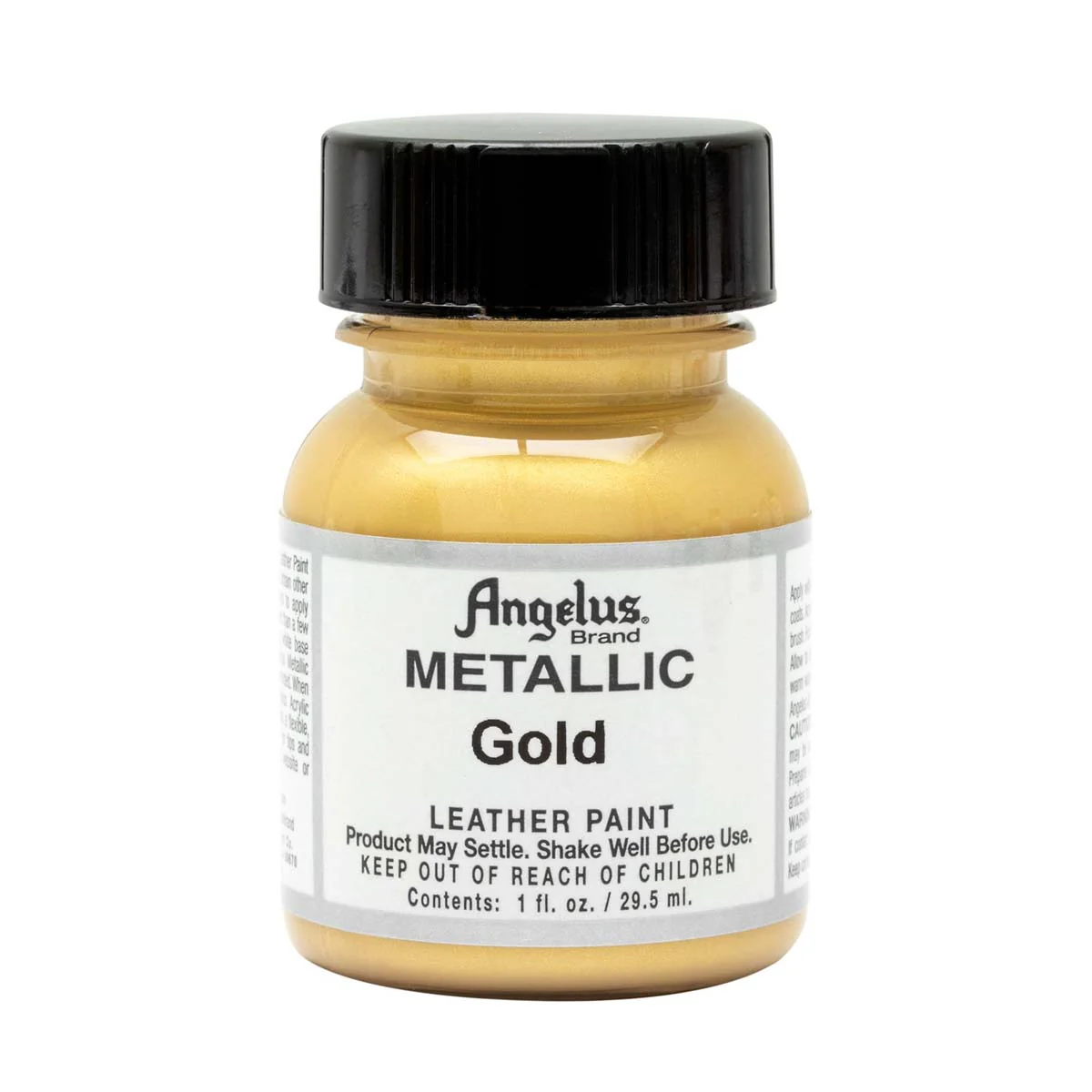 Peinture cuir acrylique Metallic - Angelus - Métallique - 29,5 ml Gold - 072