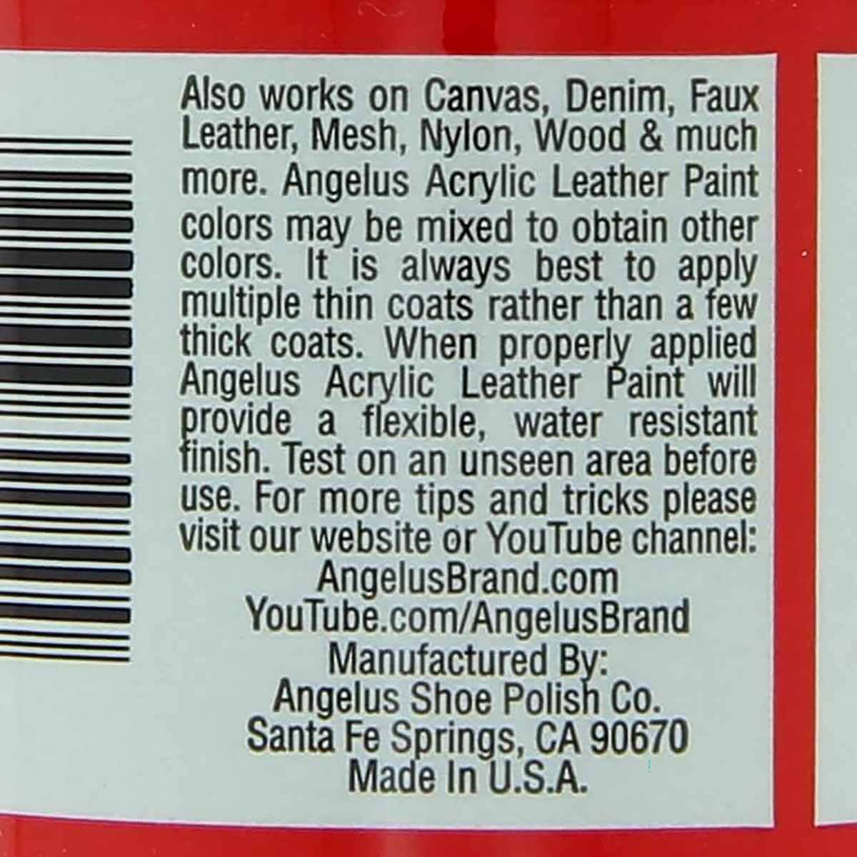 Peinture cuir acrylique - Angelus - Standard - 29,5 ml Mauve - 169 - Image 5
