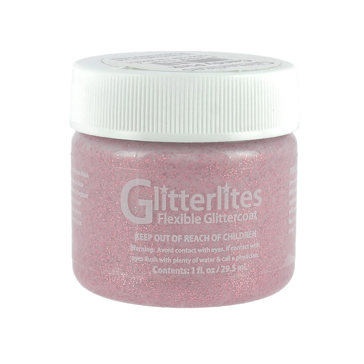 Peinture cuir acrylique Glitterlites - Angelus - Paillettes - 29,5 ml - Candy Pink