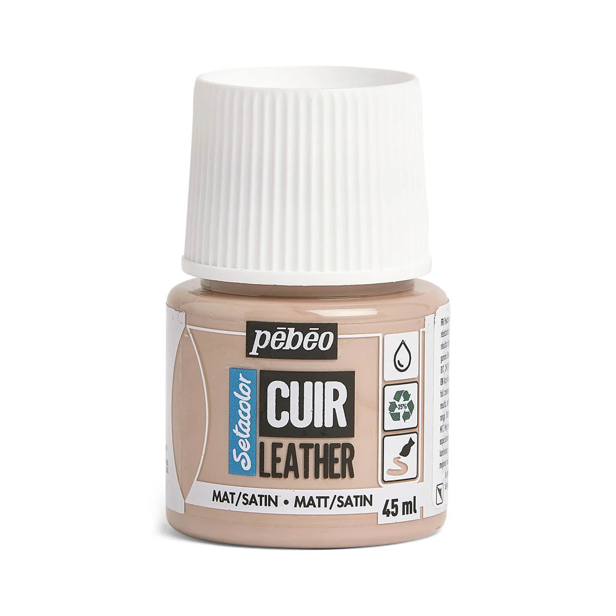 Peinture cuir acrylique Setacolor - 45ml - Pébéo - MAT / SATIN - TAUPE 21