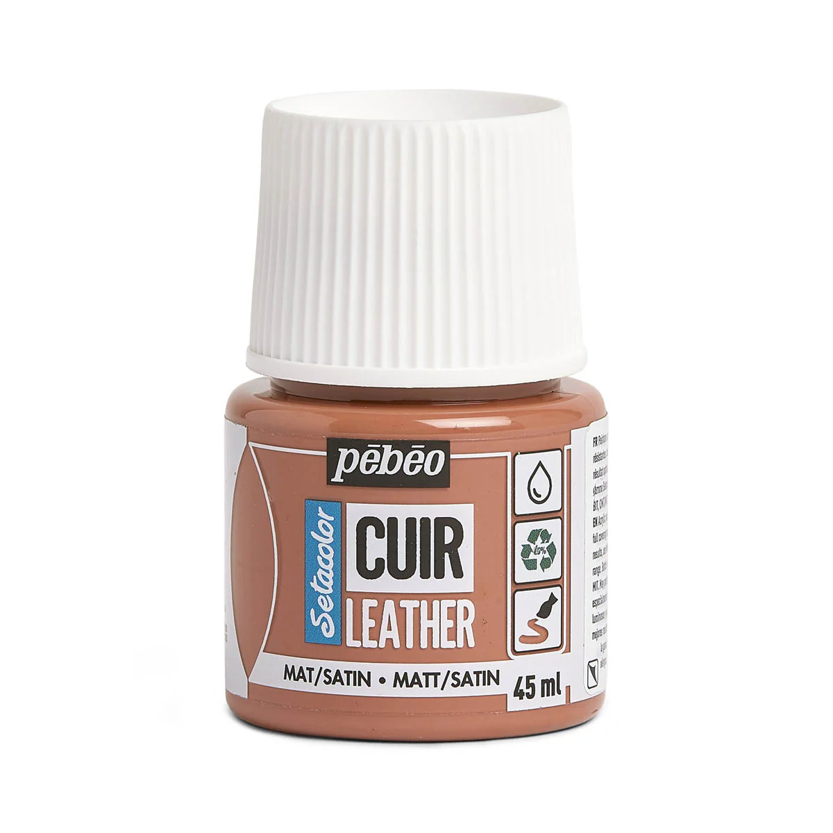 Peinture cuir acrylique Setacolor - 45ml - Pébéo - MAT / SATIN - TERRACOTA 20