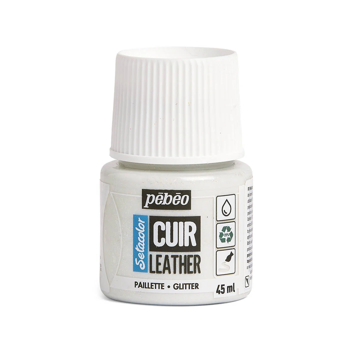 Peinture cuir acrylique Setacolor - 45ml - Pébéo - PAILLETÉ IRIDESCENT 38