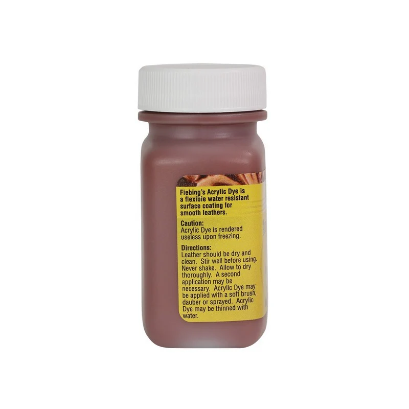 Peinture opaque - Fiebing's Acrylic Dye - 59ml - MARRON MOYEN / MEDIUM BROWN - Image 3