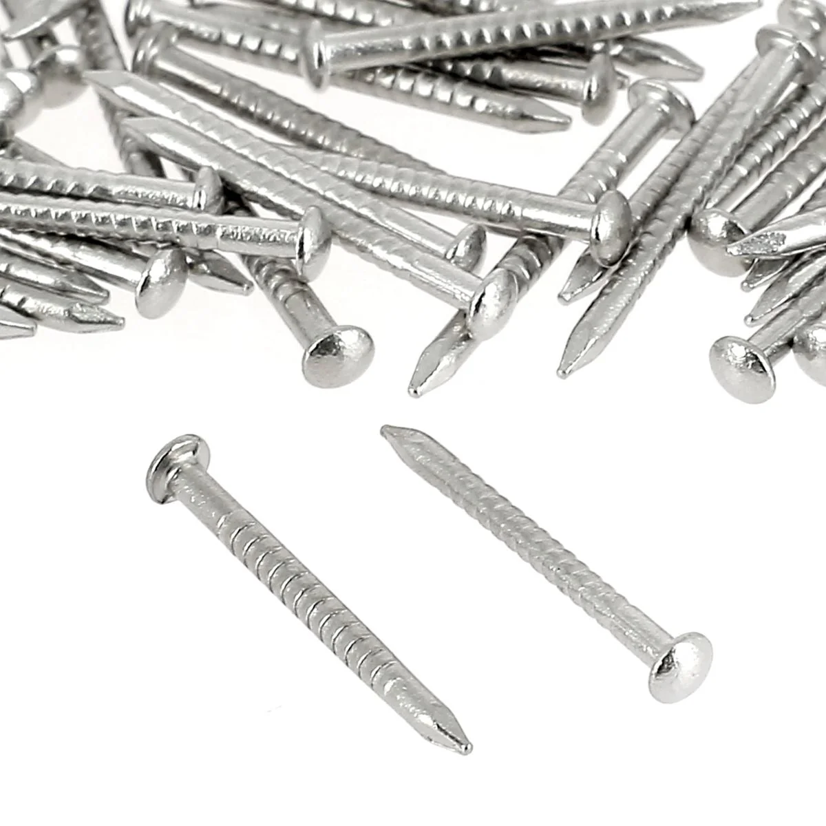 Lot de pointes laiton pour malle tête ronde - 16x1,3mm - PALLADIUM - 20g