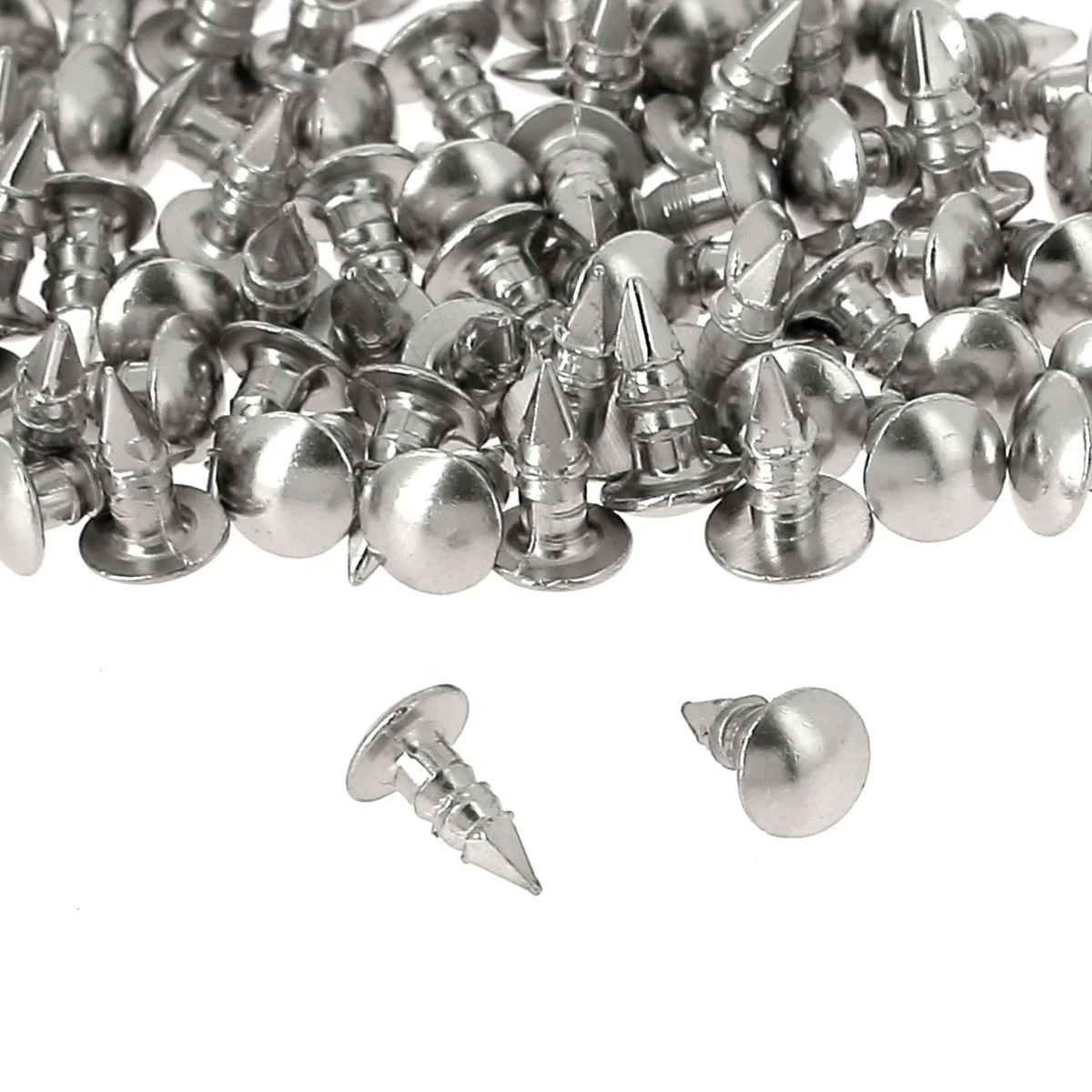 Lot de pointes laiton miniatures tête ronde - 6x1,8mm - PALLADIUM - 20g