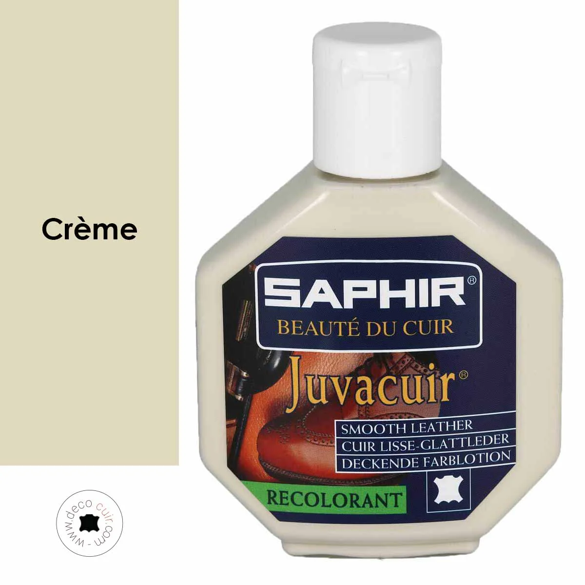 Recolorant pour cuir Juvacuir 75 ml Saphir - CRÈME 44