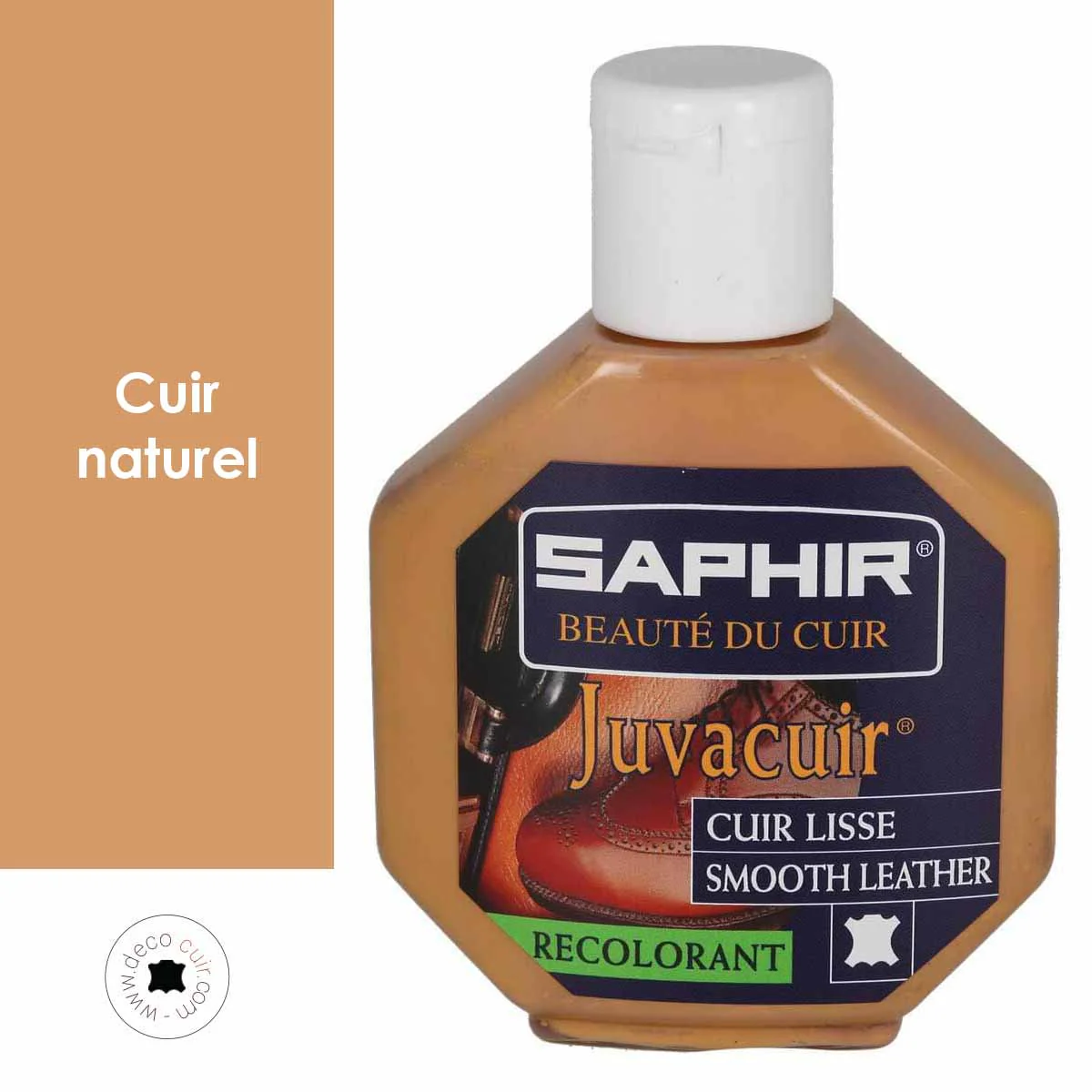 Recolorant pour cuir Juvacuir 75 ml Saphir - CUIR NATUREL 39