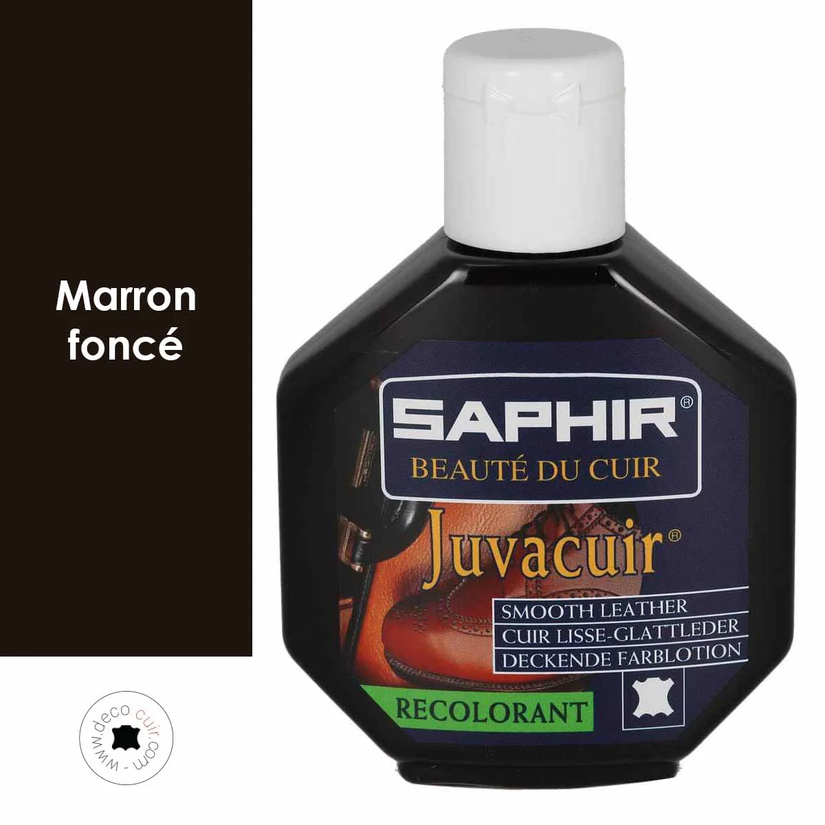 Recolorant pour cuir Juvacuir Saphir - MARRON FONCÉ 05