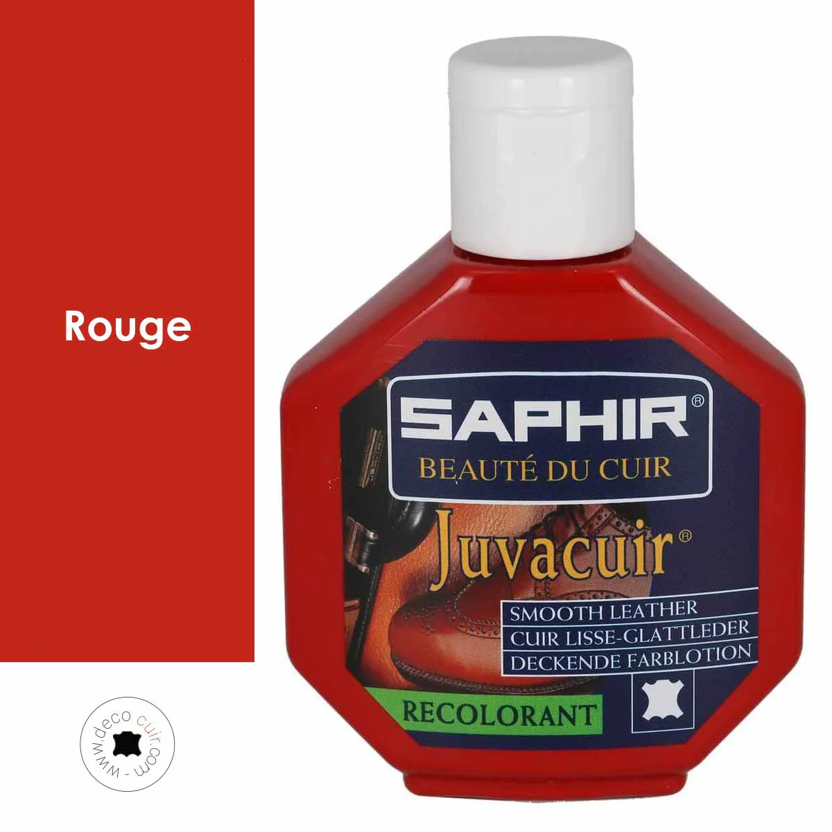 Recolorant pour cuir Juvacuir 75 ml Saphir - ROUGE 11