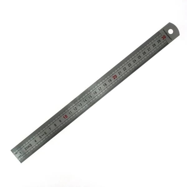 Réglet en inox LARGE - 30cm