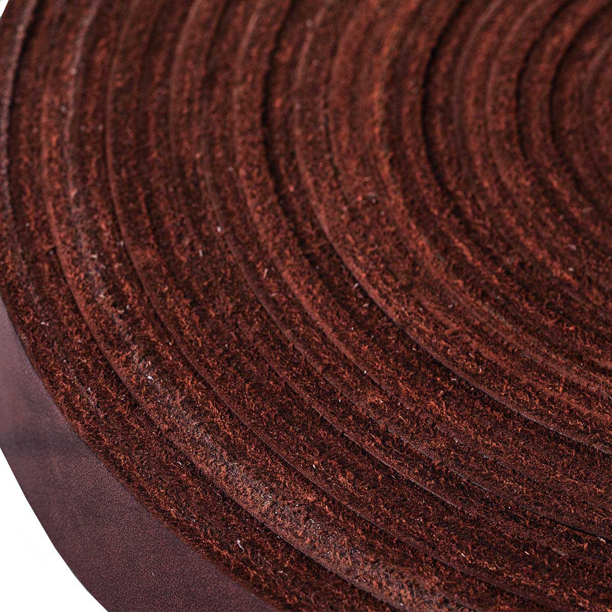 Rênes de bride tannage végétal NIAGARA - Radermecker - CHOCOLAT - Les 10cm - Image 3