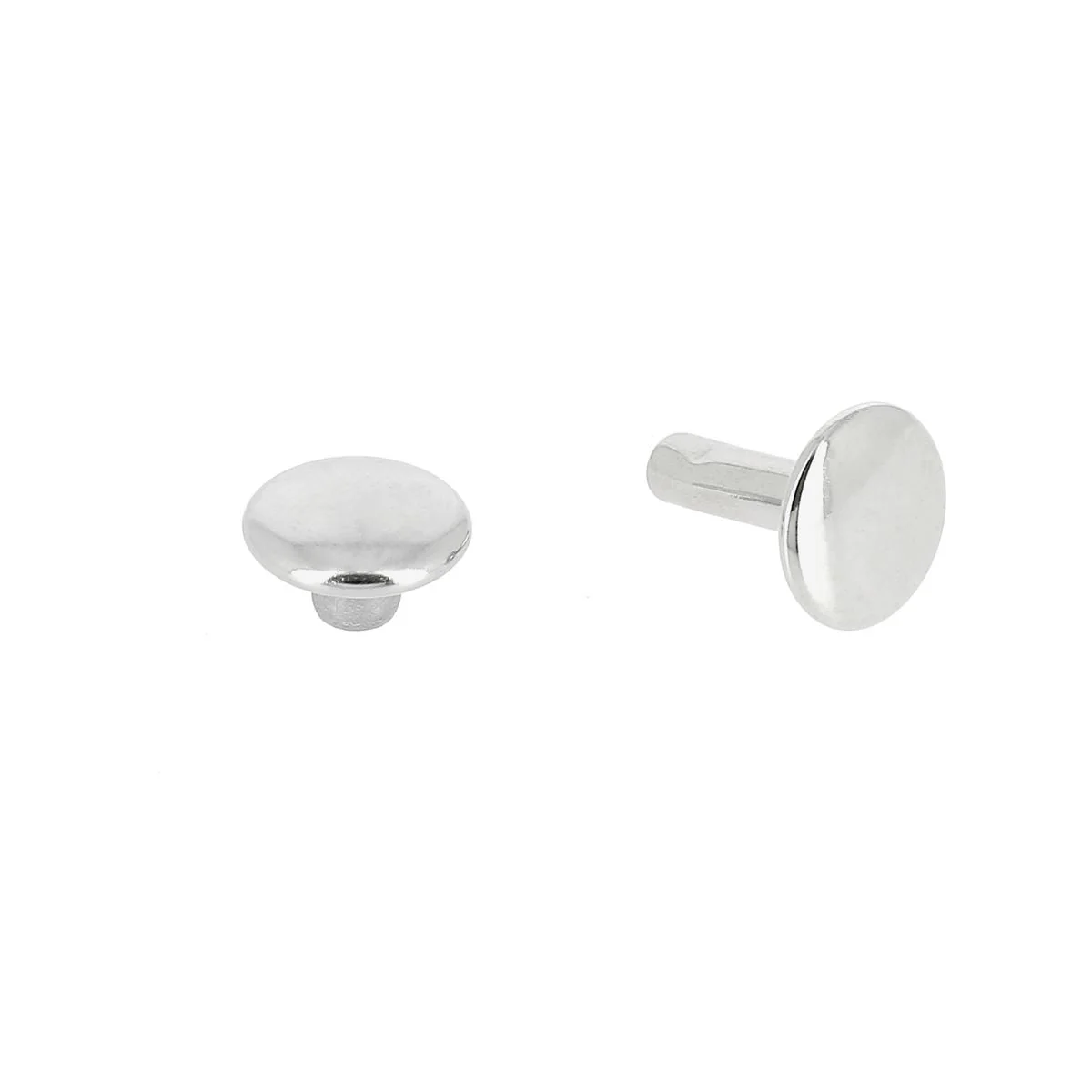 Lot de rivets moyen DOUBLE CALOTTE en laiton (T4 LONG)