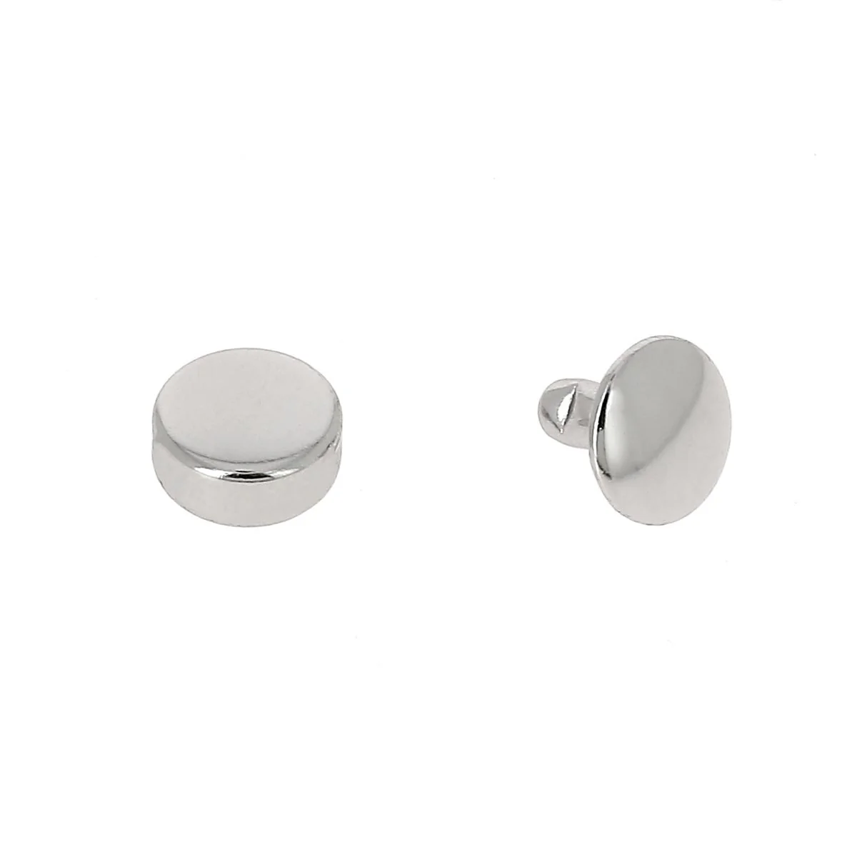 Lot de 100 moyens rivets DOUBLE CALOTTE en acier - Tête plate - 9mm - Image 7