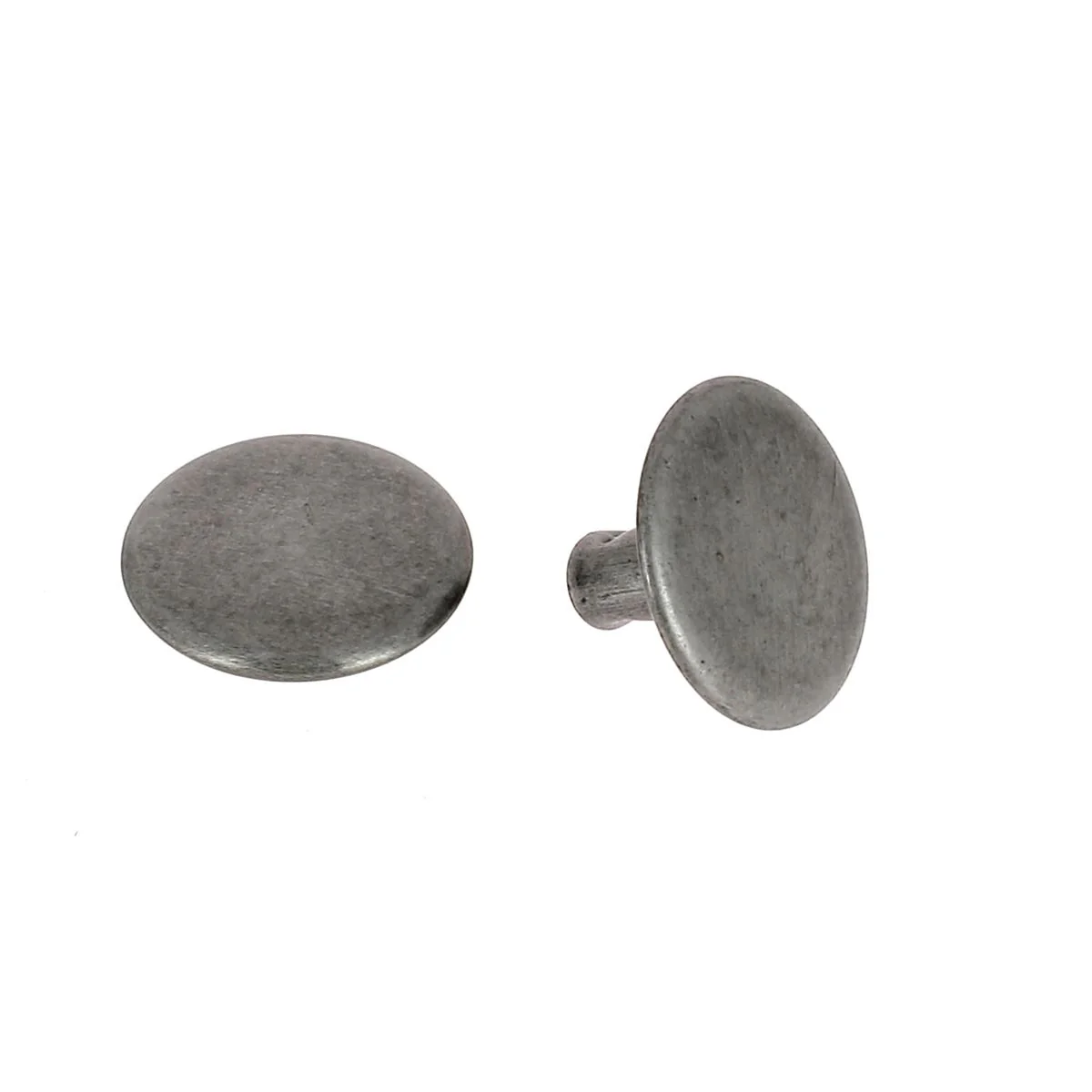 Lot de 100 gros rivets DOUBLE CALOTTE en acier (T7 COURT) - Image 6