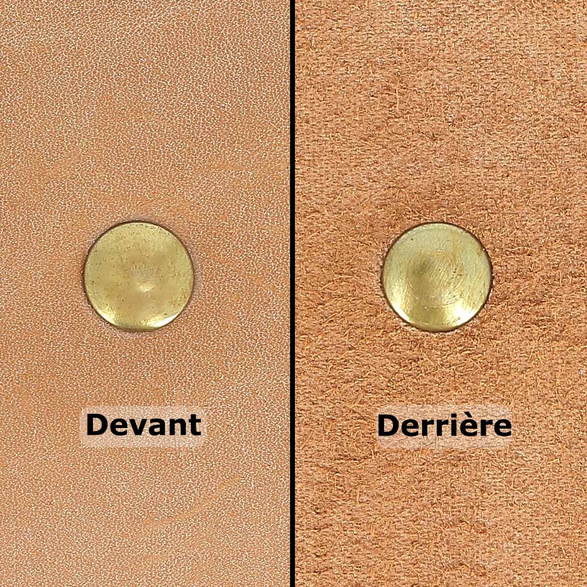 Lot de rivets moyens DOUBLE CALOTTE en laiton (T4) - Image 13