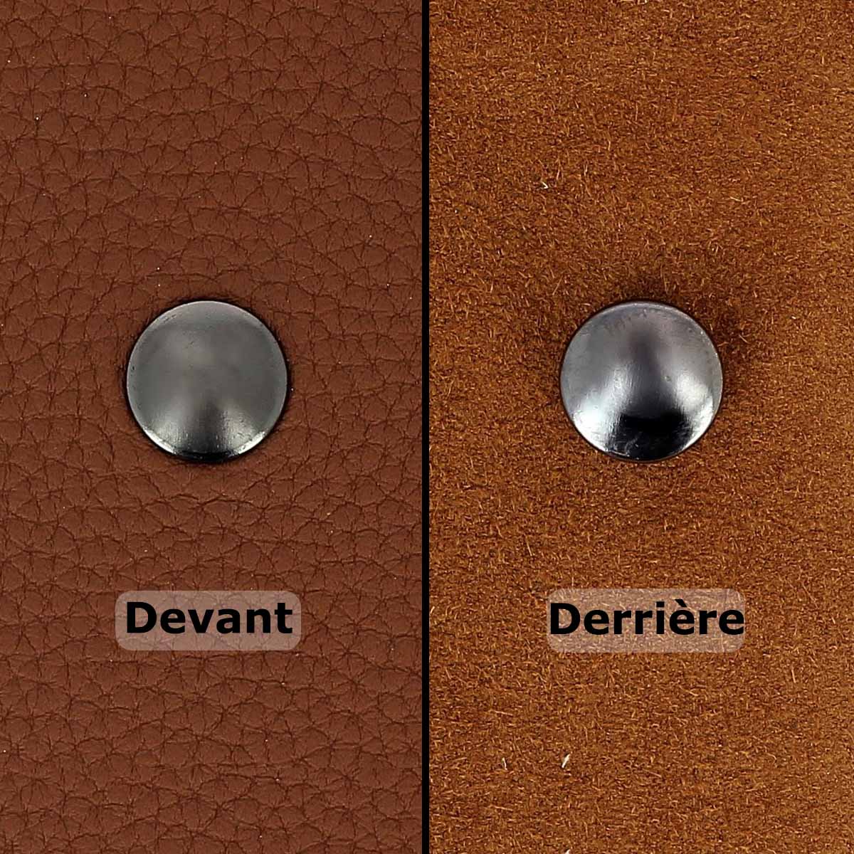 Lot de rivets moyens DOUBLE CALOTTE en laiton (T4) - Image 6