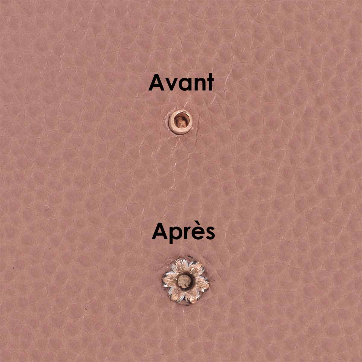 Lot de 100 rivets tubulaires à frapper - Ouverture en étoile - Diamètre 8mm - Image 3