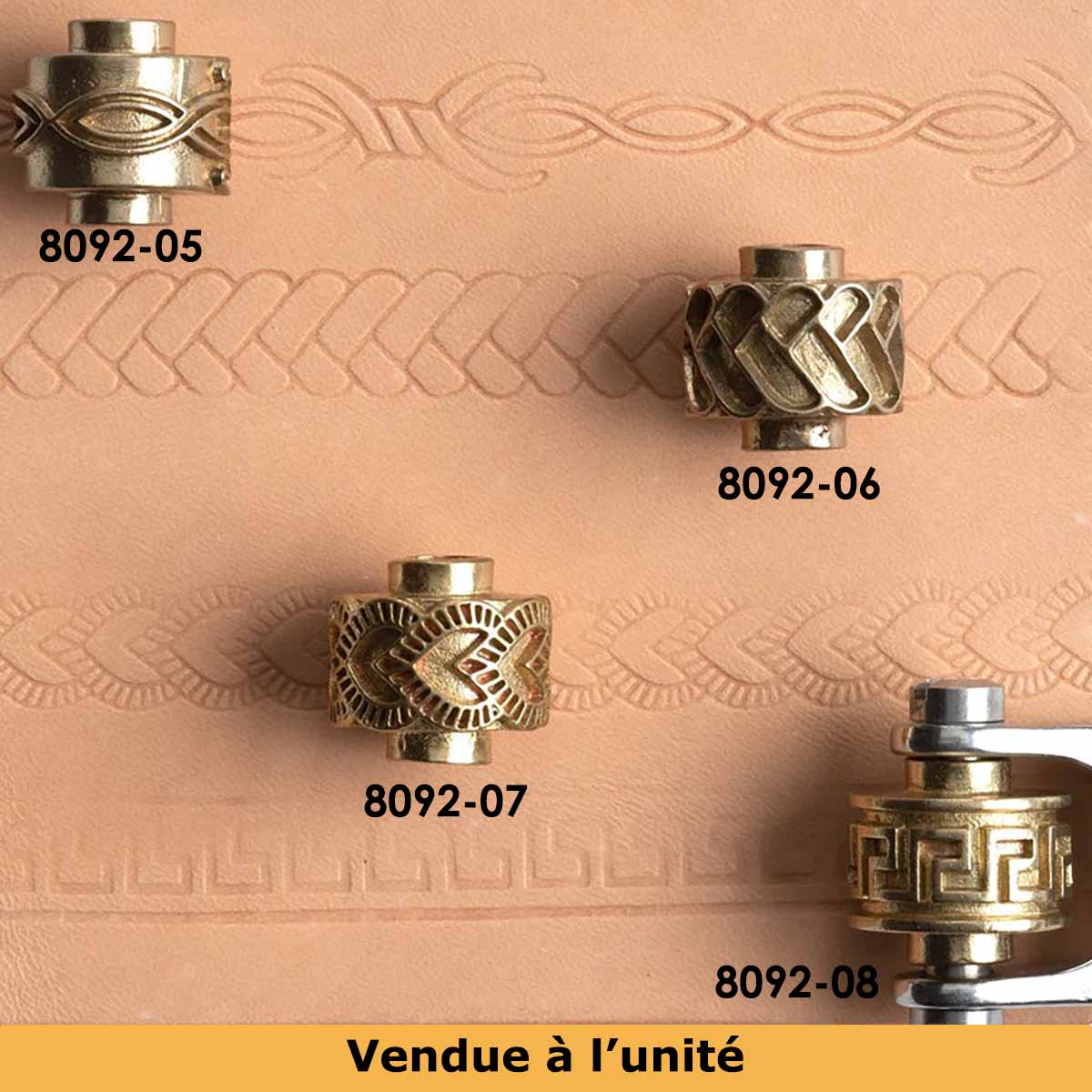 Roulette d'embossage #7 FEUILLE - pour manche CRAFTOOL PRO 8092 - Image 2